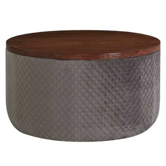 Margotte Drum Coffee Table - Ambudkar Drum Coffee Table With Storage Margotte Drum Coffee Table - Ambudkar Drum Coffee Table With Storage