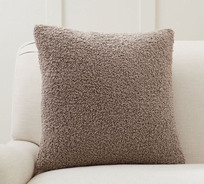 POTTERY BARN TEDDY BEAR COZY PILLOW COVER NEW 20 X 20
