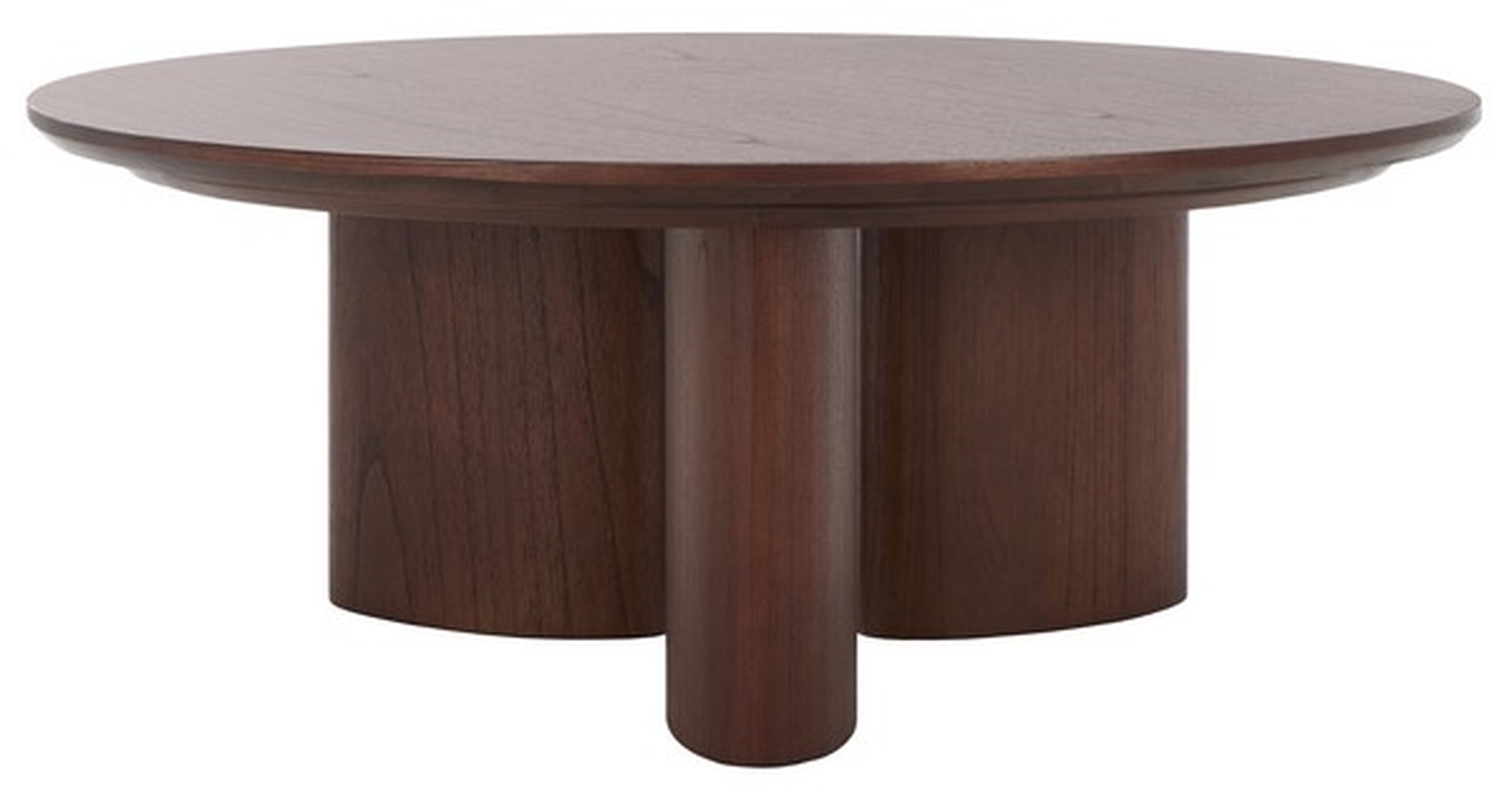Barnard Round Wood Coffee Table - Safavieh