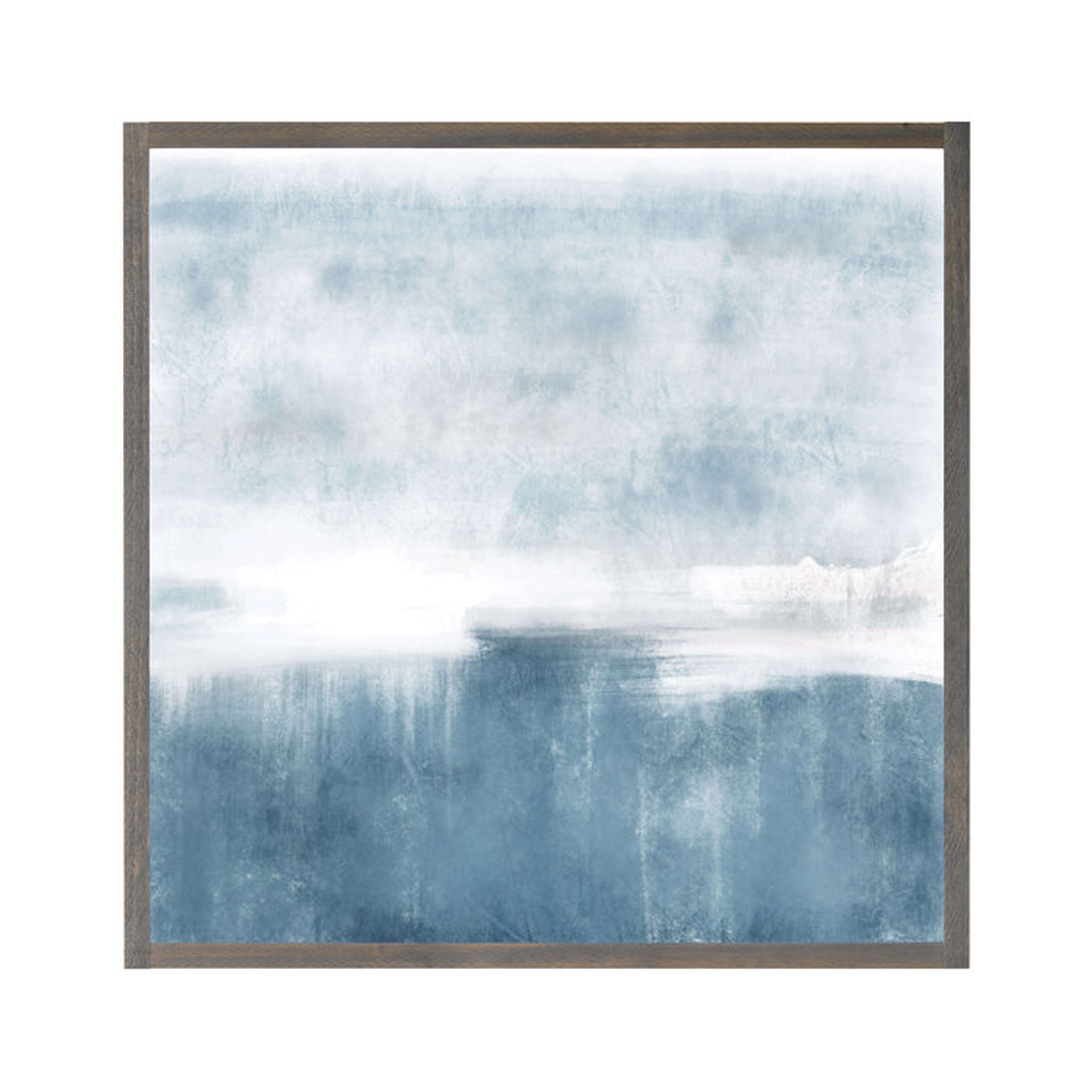 Seascape Abstract | Wood Framed Art Sign - Wayfair