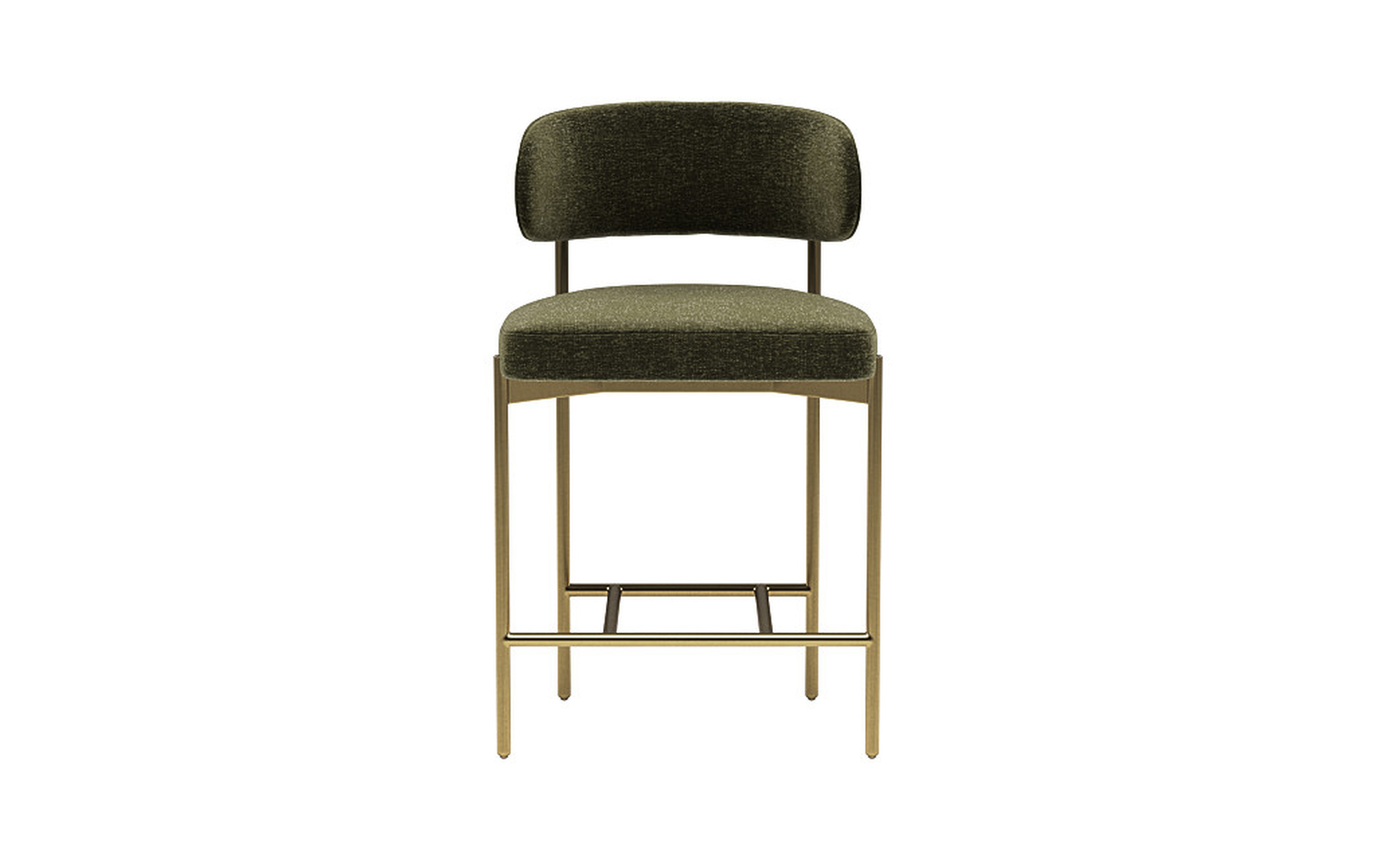 Hollis Metal Framed Upholstered Counter Stool - Interior Define