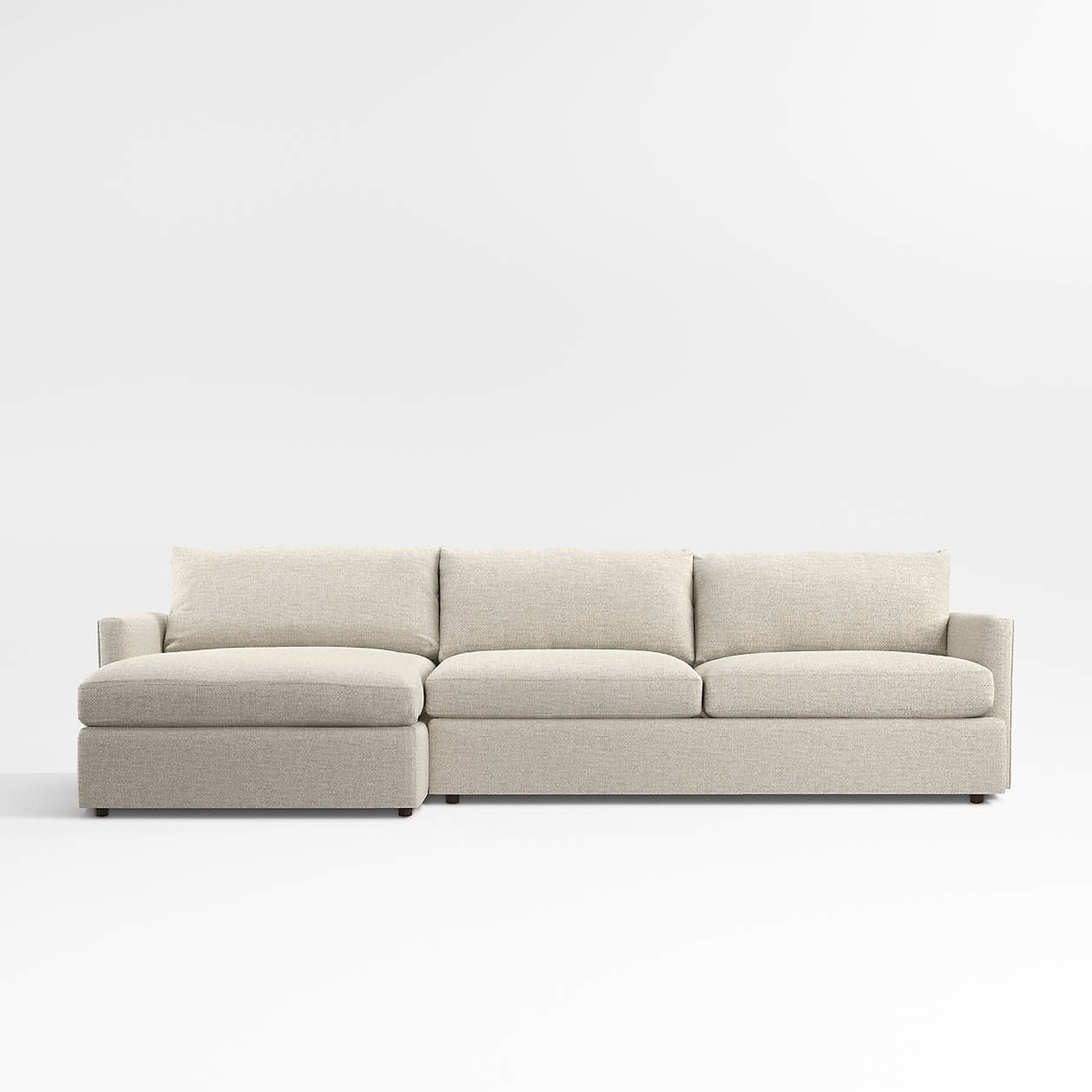 Lounge Deep 2-Piece Sectional Sofa - Taft Cement - Crate and Barrel