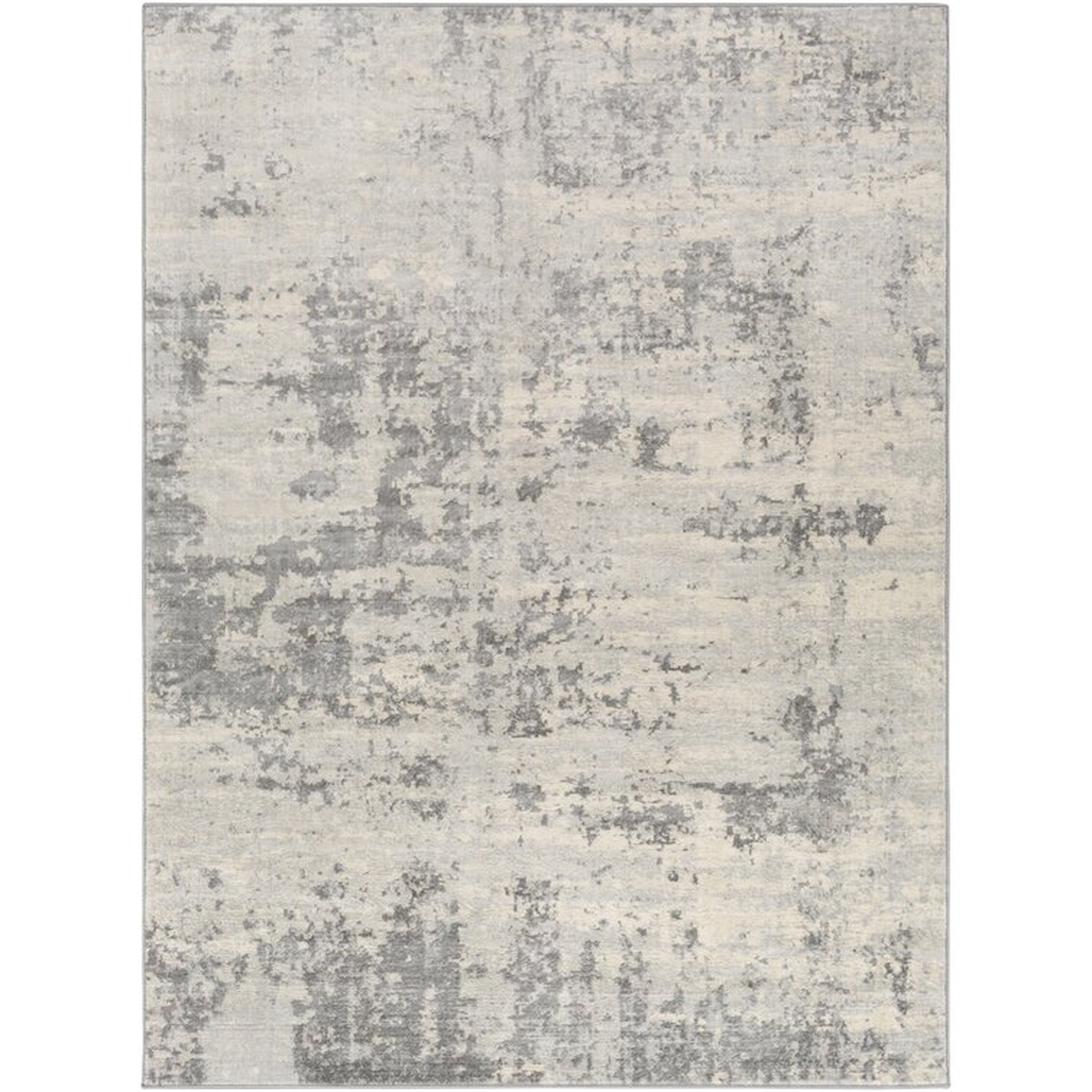 Dov Abstract Gray/Cream Area Rug - Wayfair