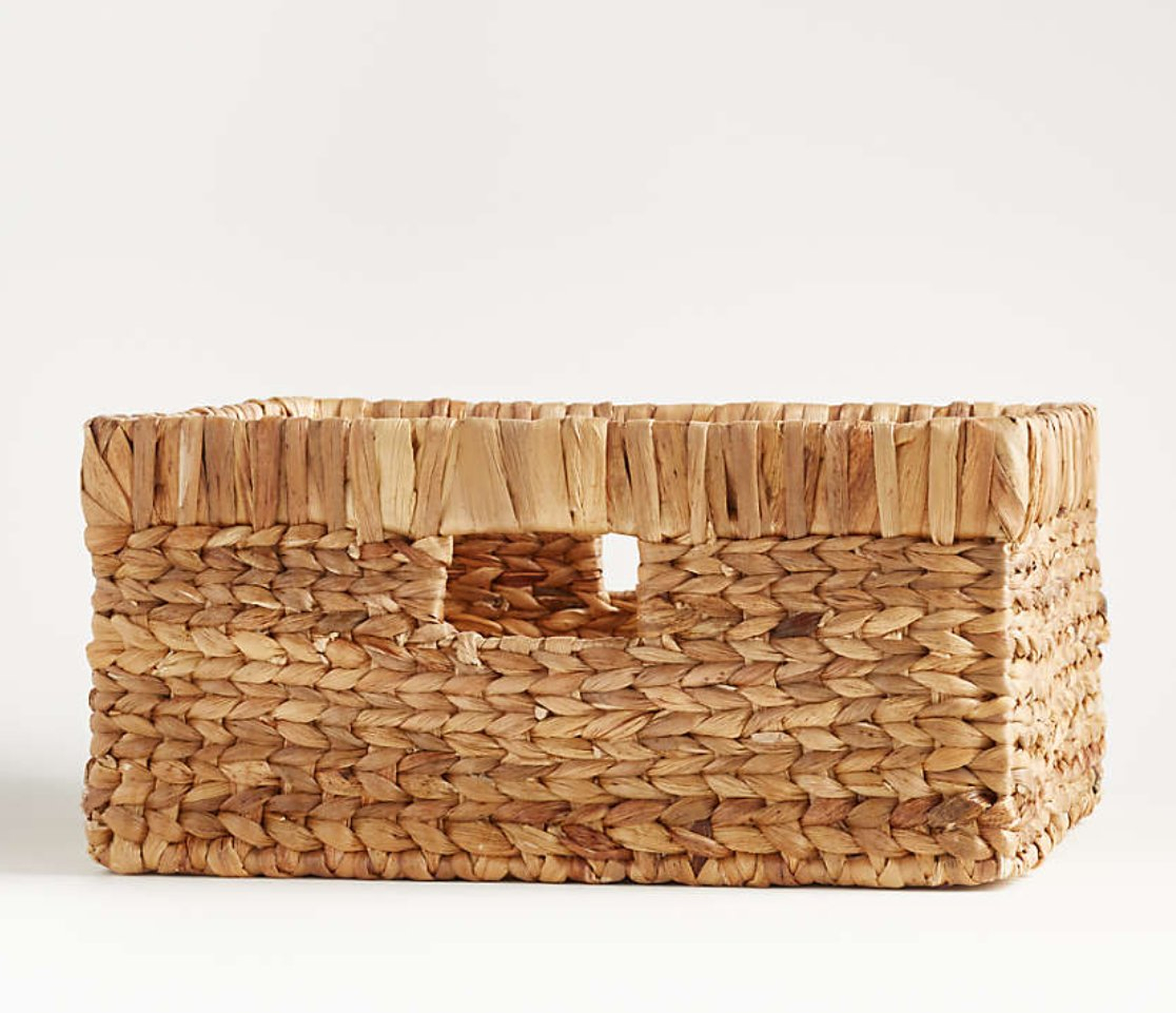 Large Natural Wicker Changing Table Basket with Handles - Crate and Barrel