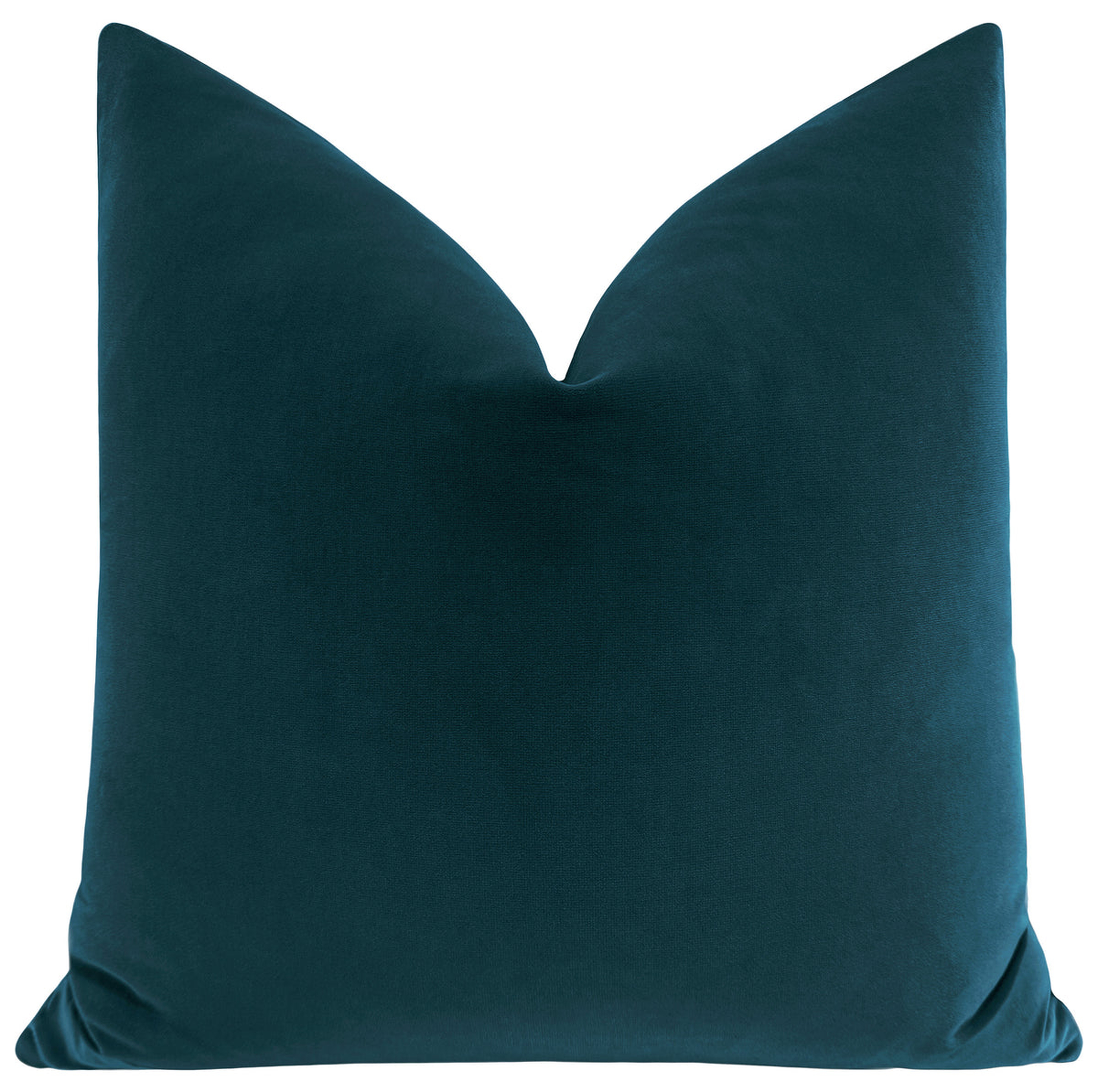 Signature Velvet // Baltic Blue 20"x20" - Little Design Company