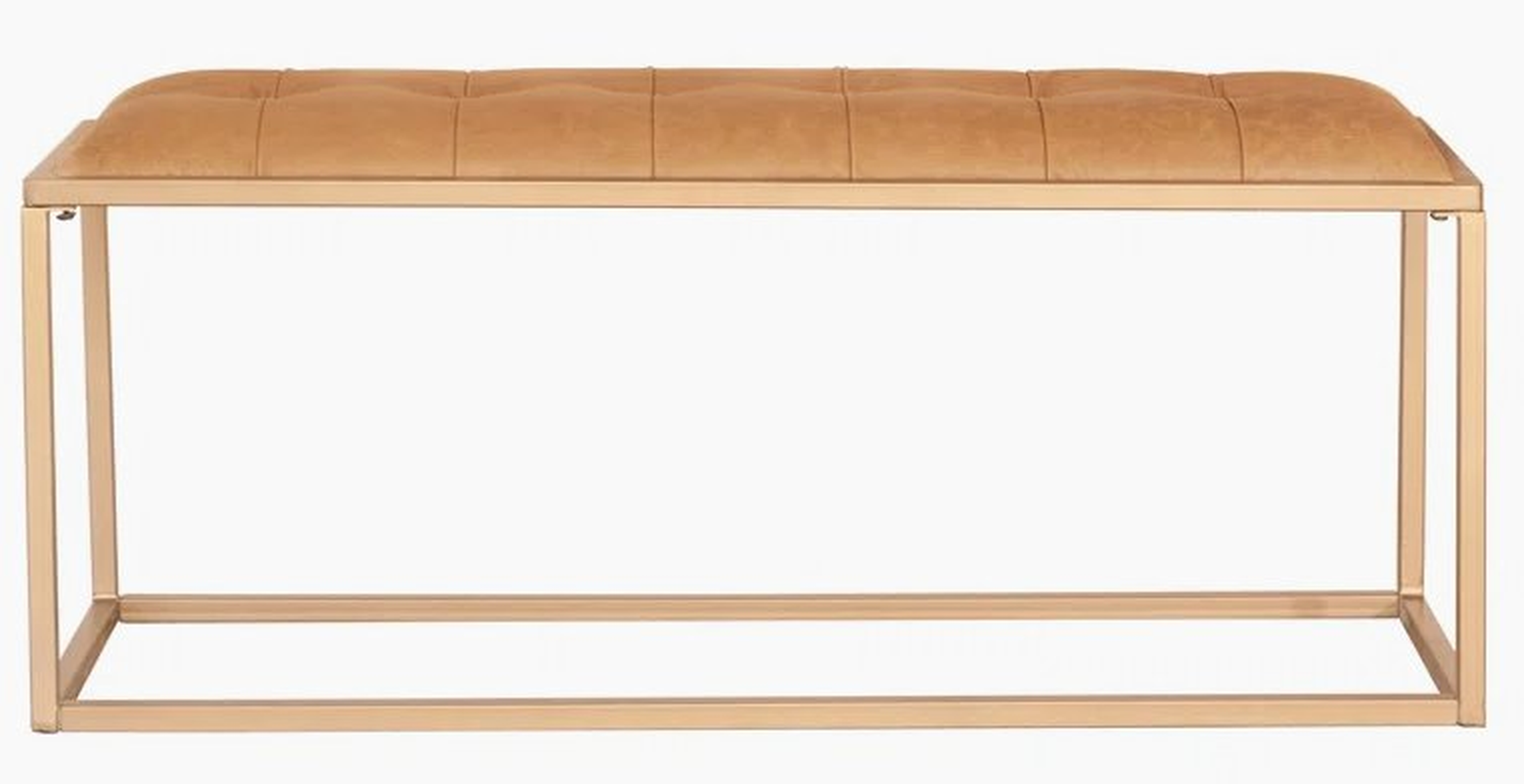 Tilney Geniune Leather Bench - Wayfair