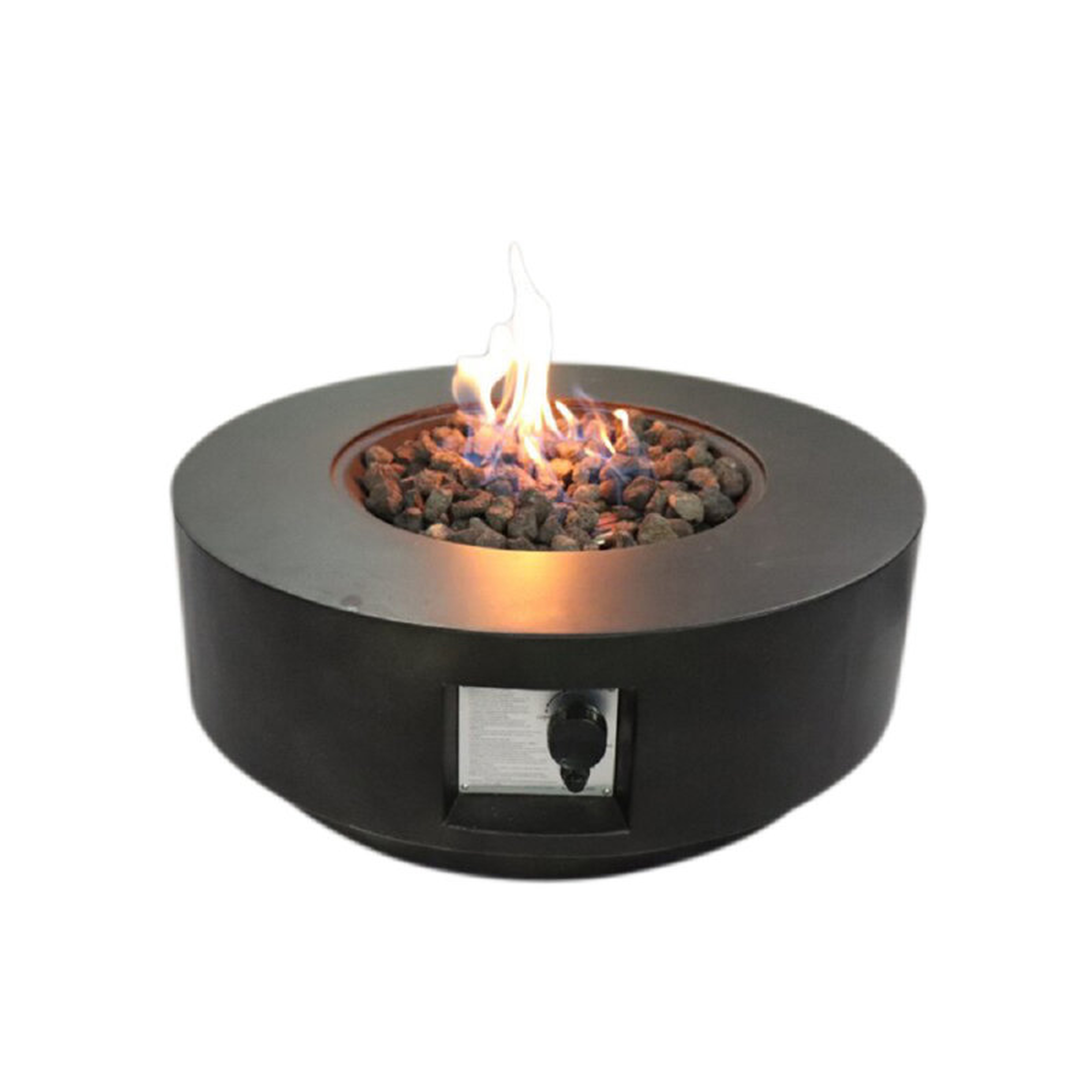 Latitude 11'' H x 30'' W Concrete Outdoor Fire Pit Table with Lid - Wayfair