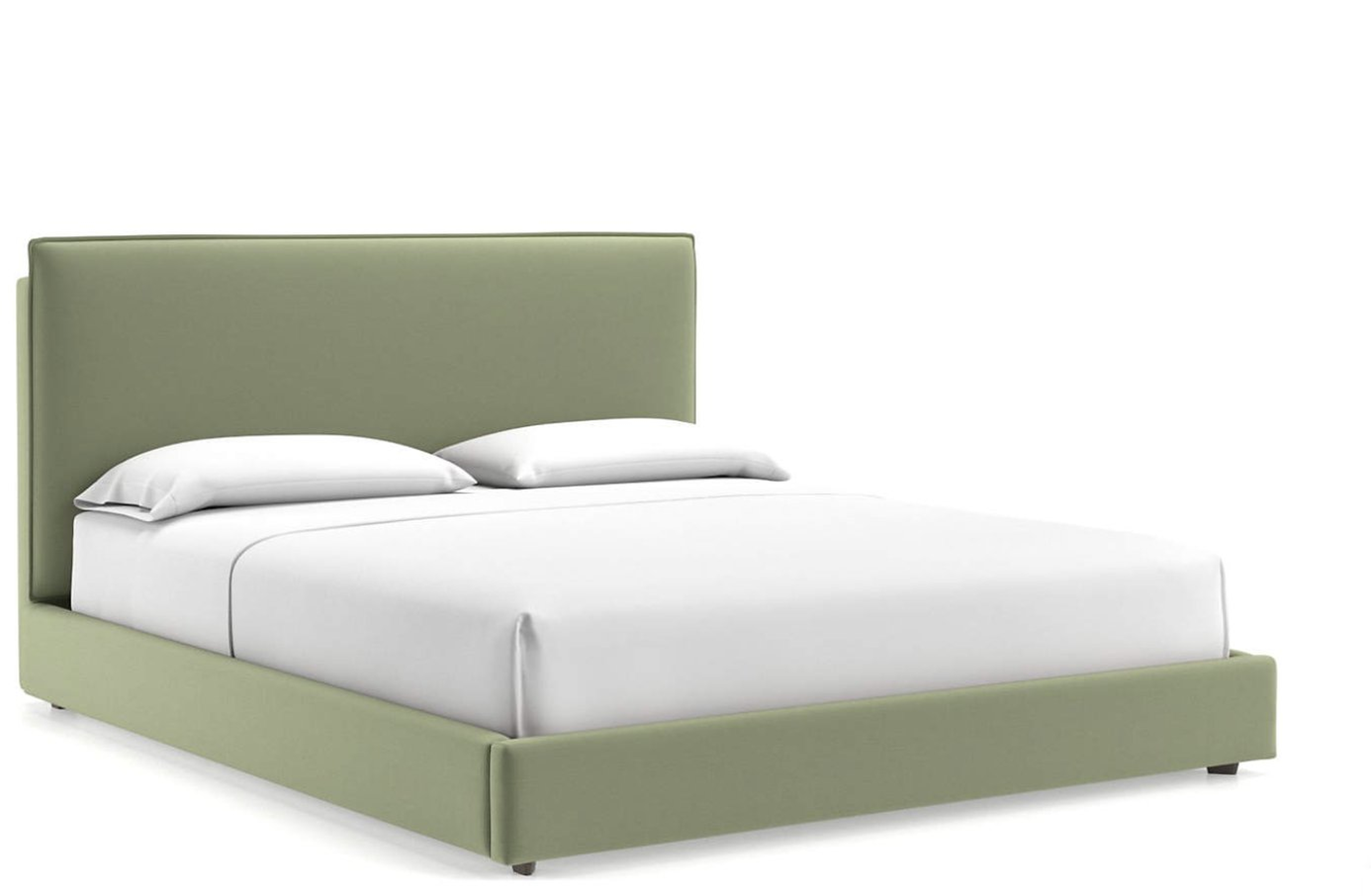 Lotus Upholstered California King Bed with 41" Headboard - Crate and Barrel