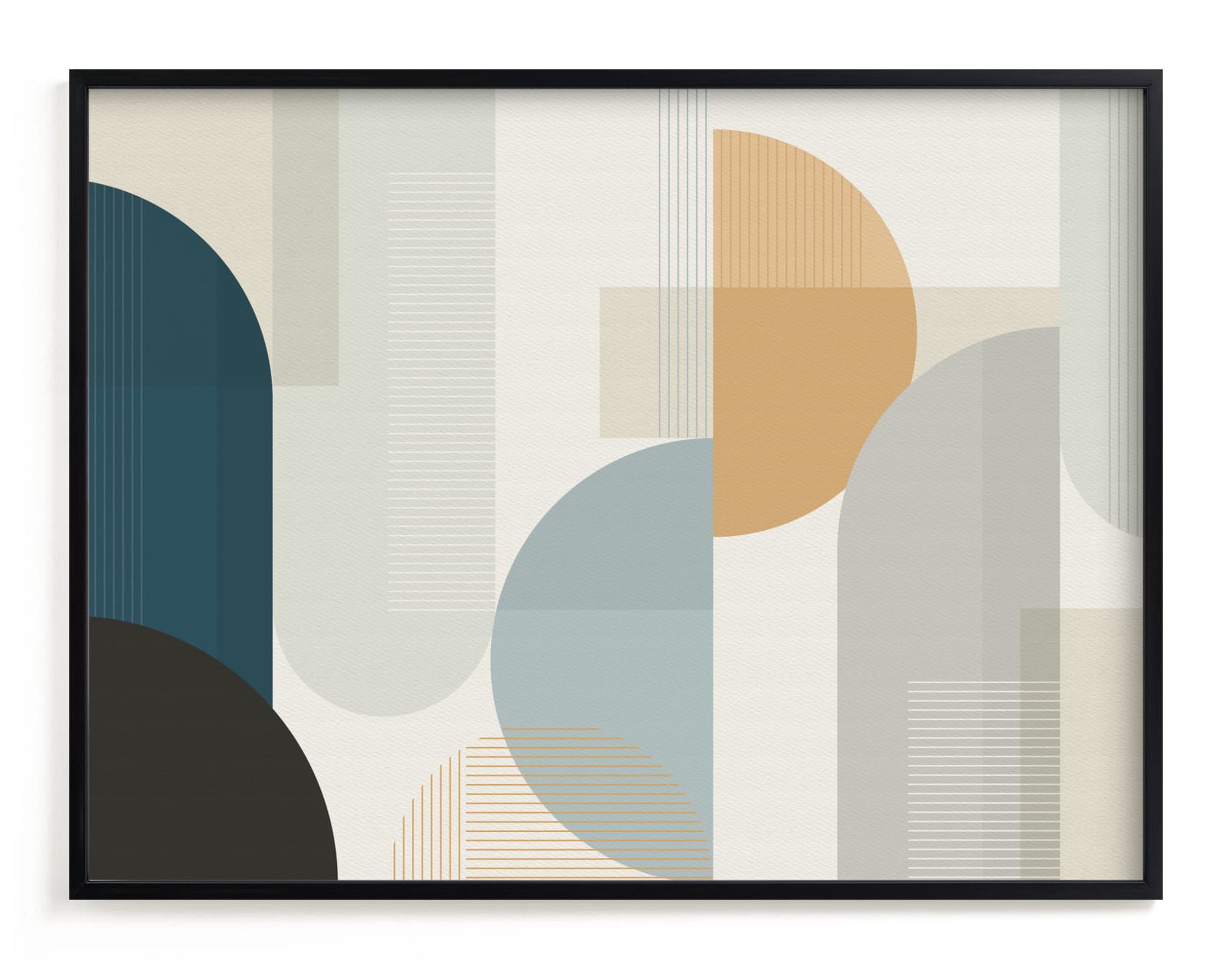 Shuffle Series Downtown, 40"x30", Rich Black Wood Frame, Standard - Minted