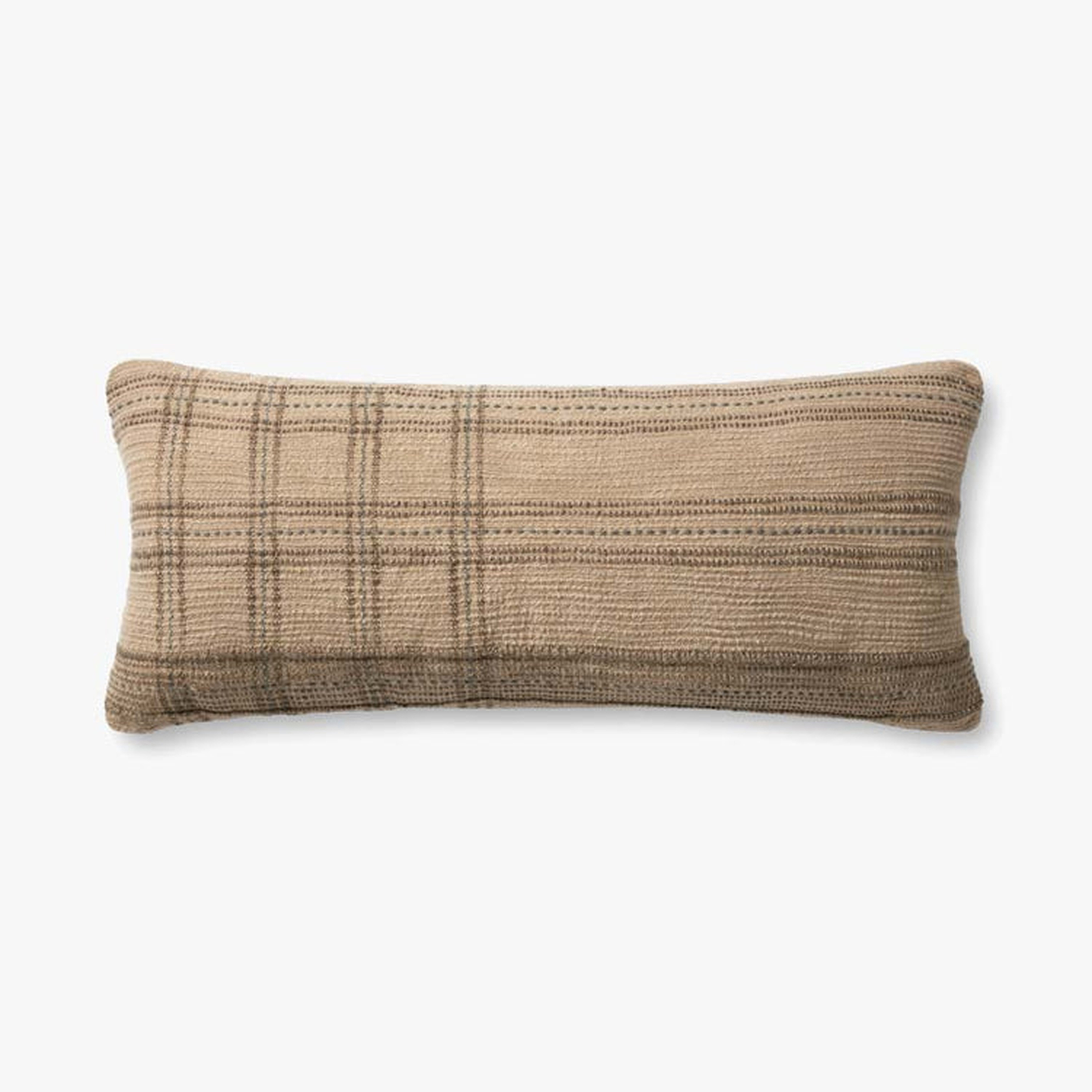 Calista Par0018 Tan / Slate, Poly Fill - Loloi Rugs