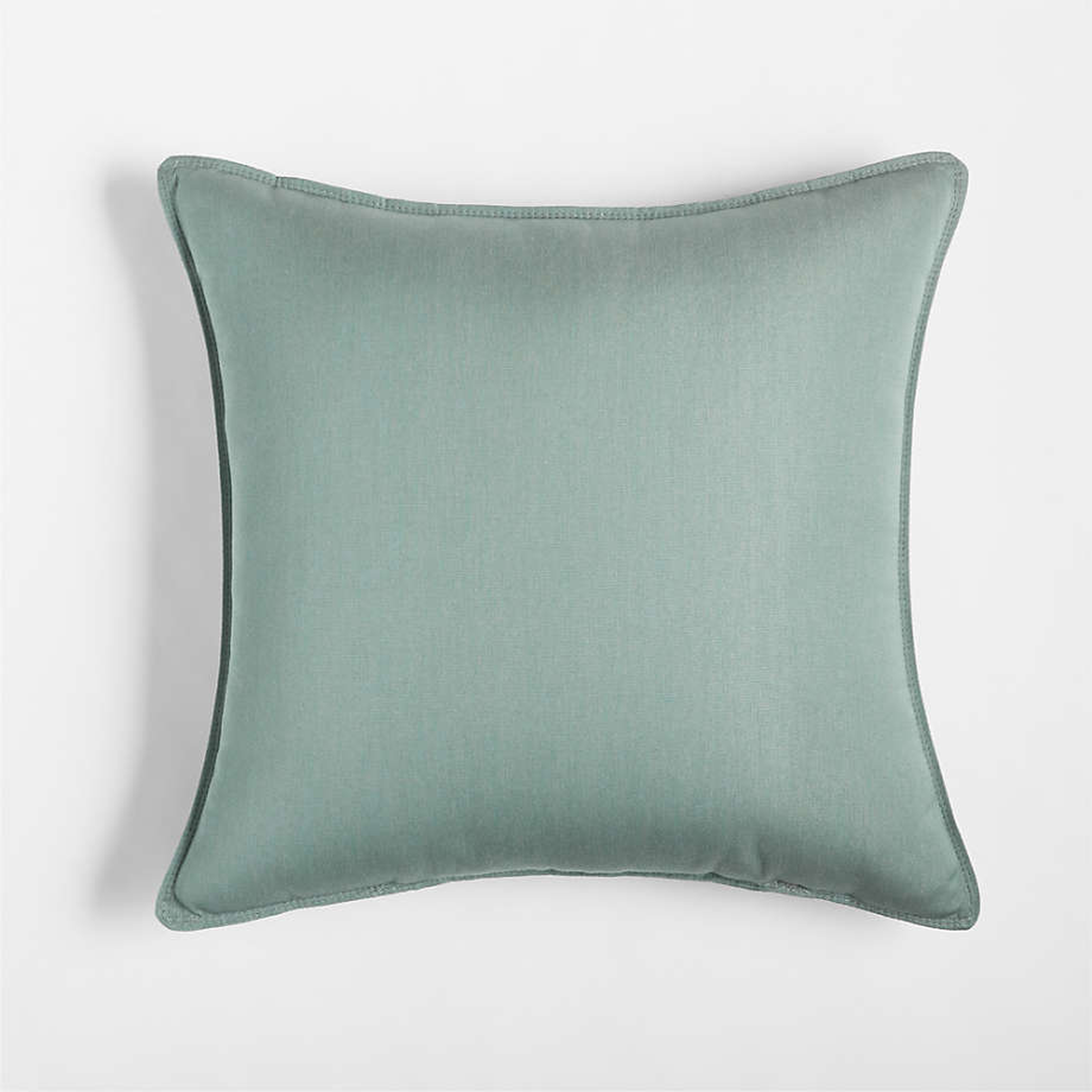 Sunbrella ® Spa Blue 20"x20" Outdoor Pillow - Crate and Barrel