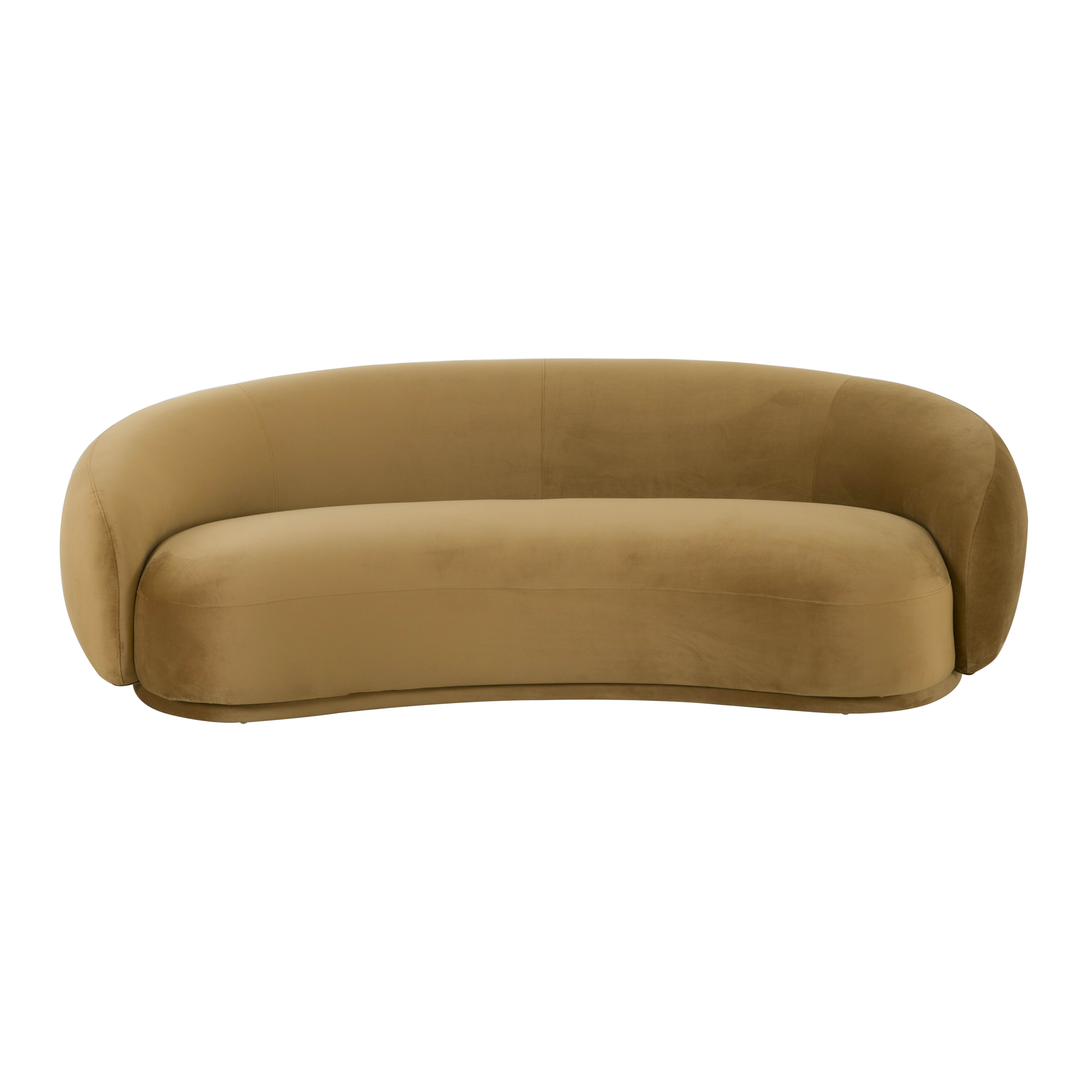 Kendall Cognac Velvet Sofa - TOV FURNITURE