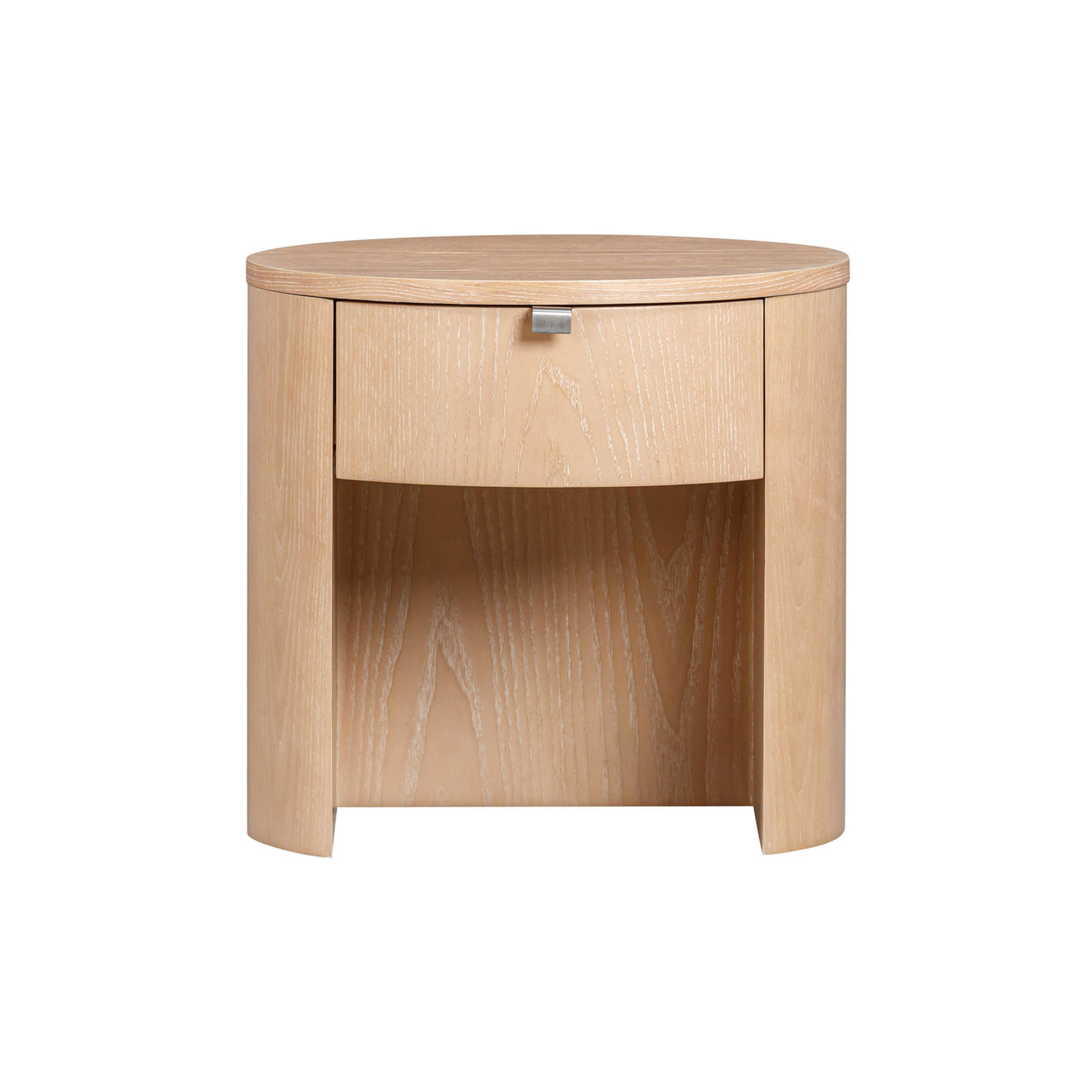 Marlow Wood Round Nightstand - TOV FURNITURE