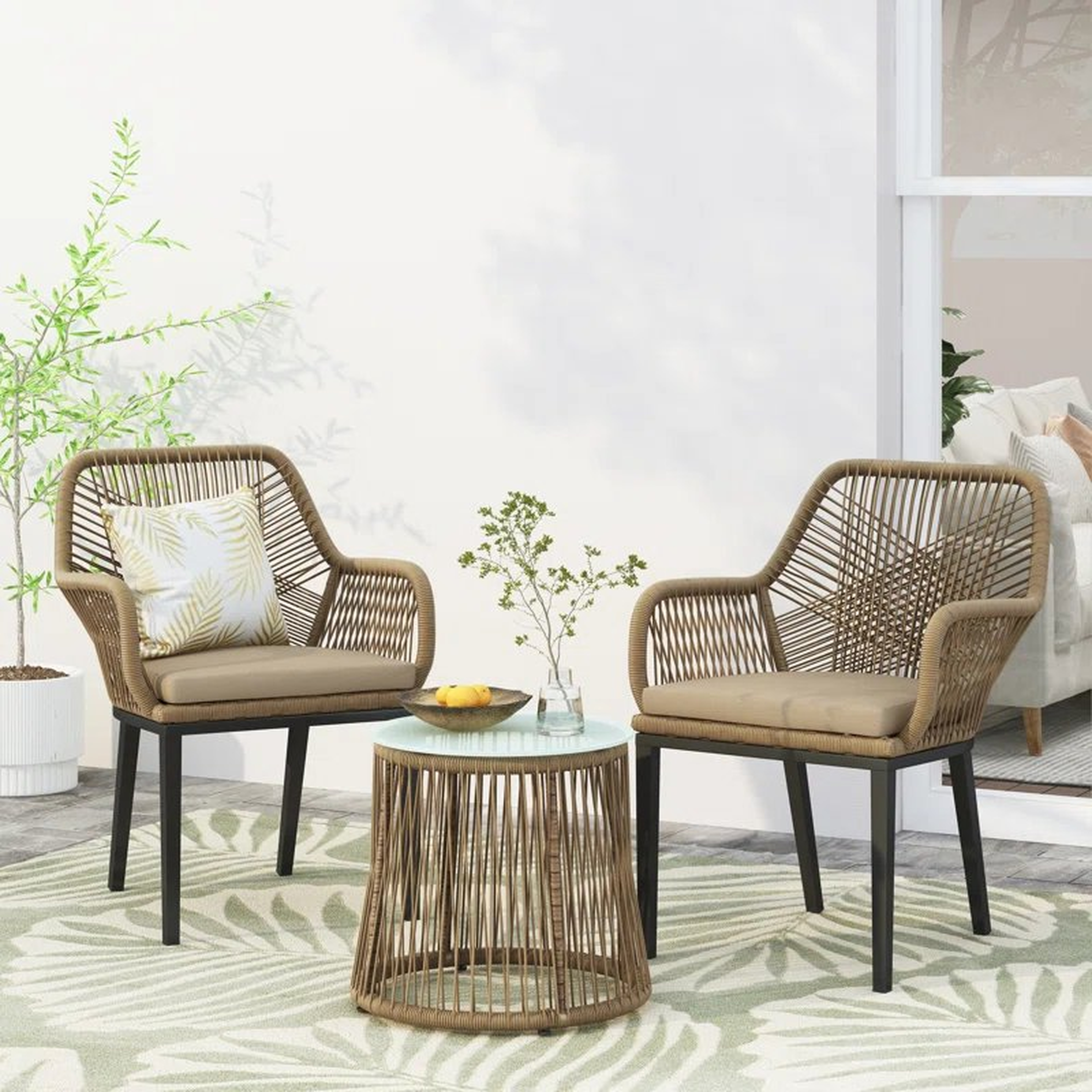 Mohar Outdoor Chat Set - Wayfair