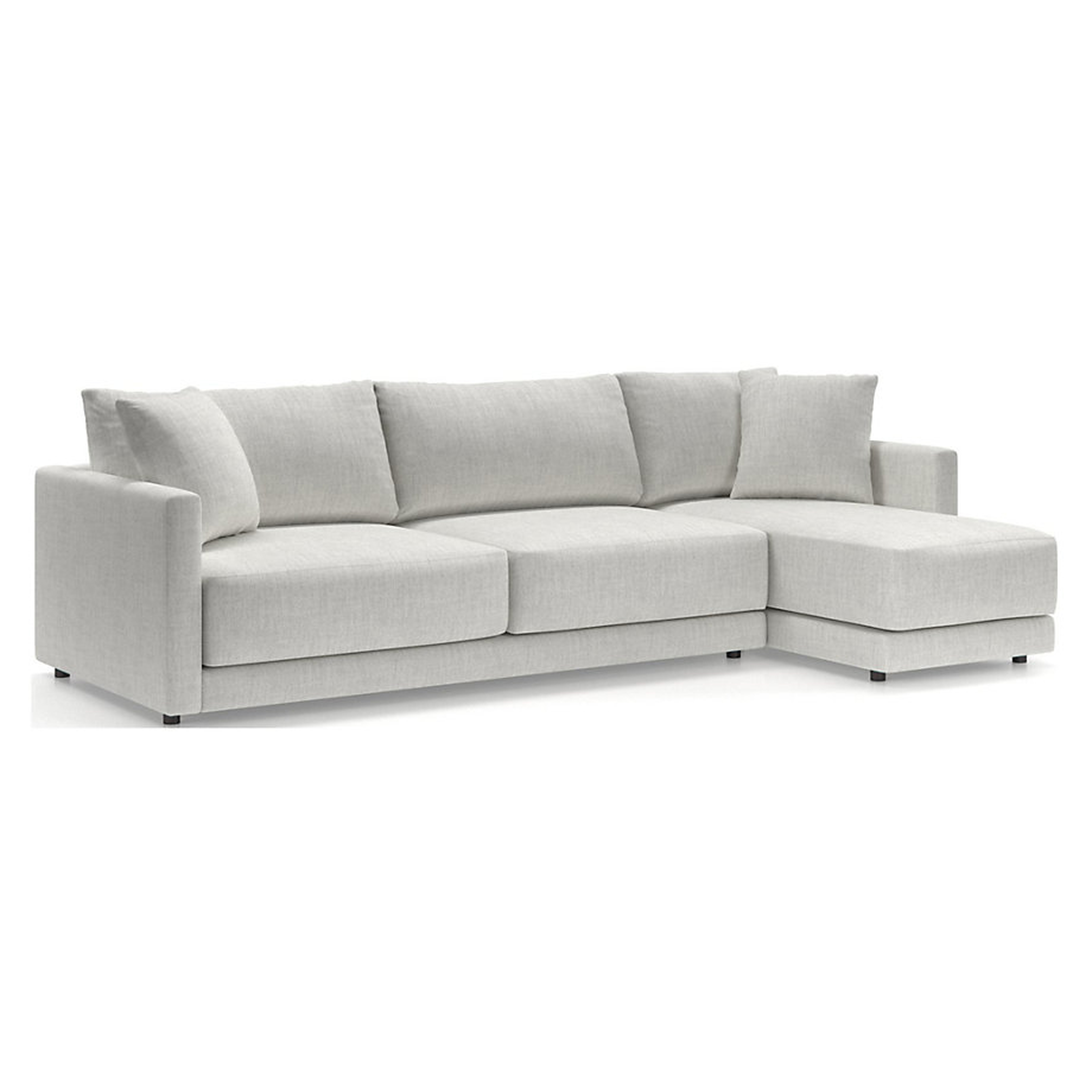 Gather Deep 2-Piece Right Arm Chaise Sectional - Crate and Barrel