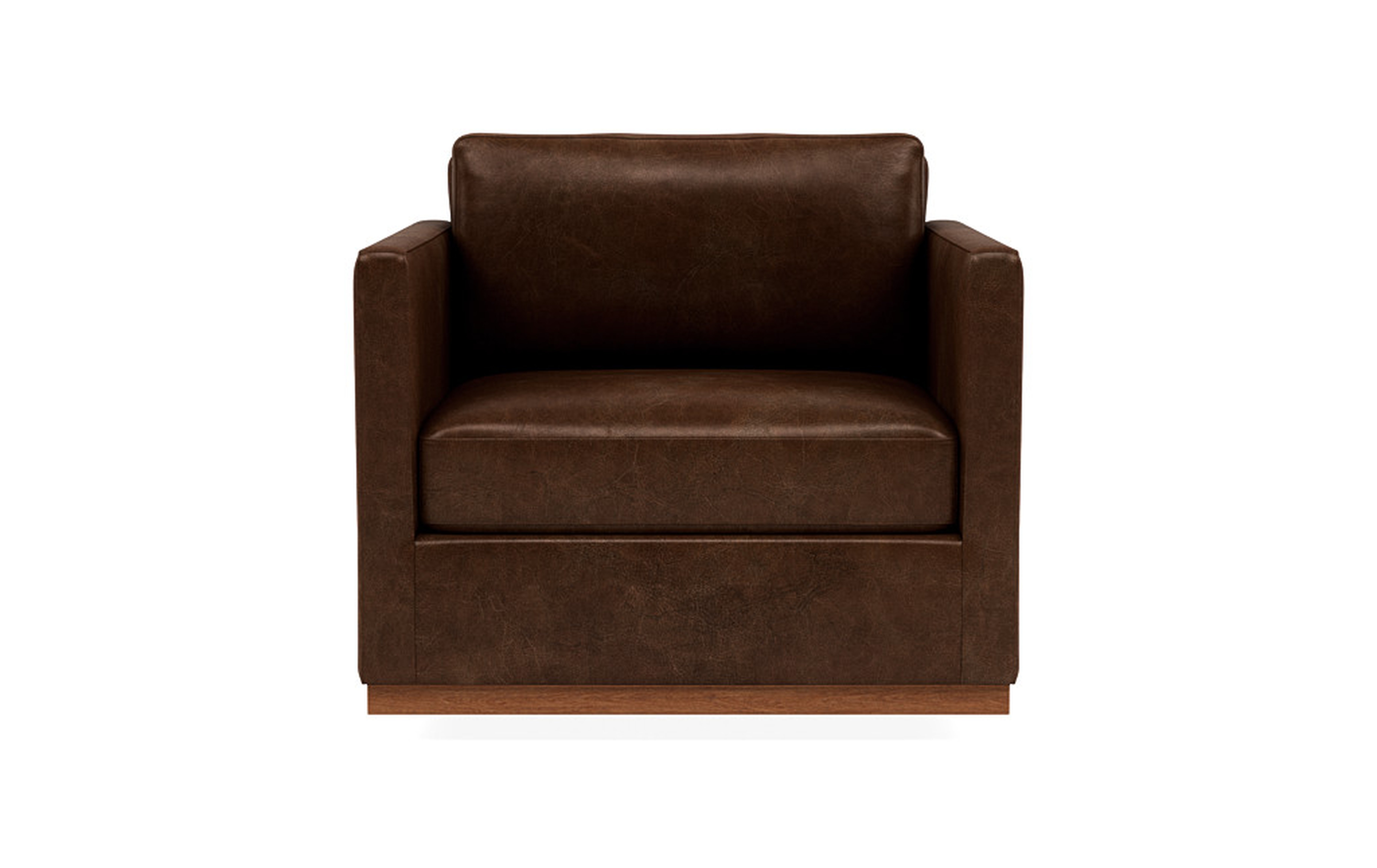 Jasper Leather Swivel Chair - Interior Define