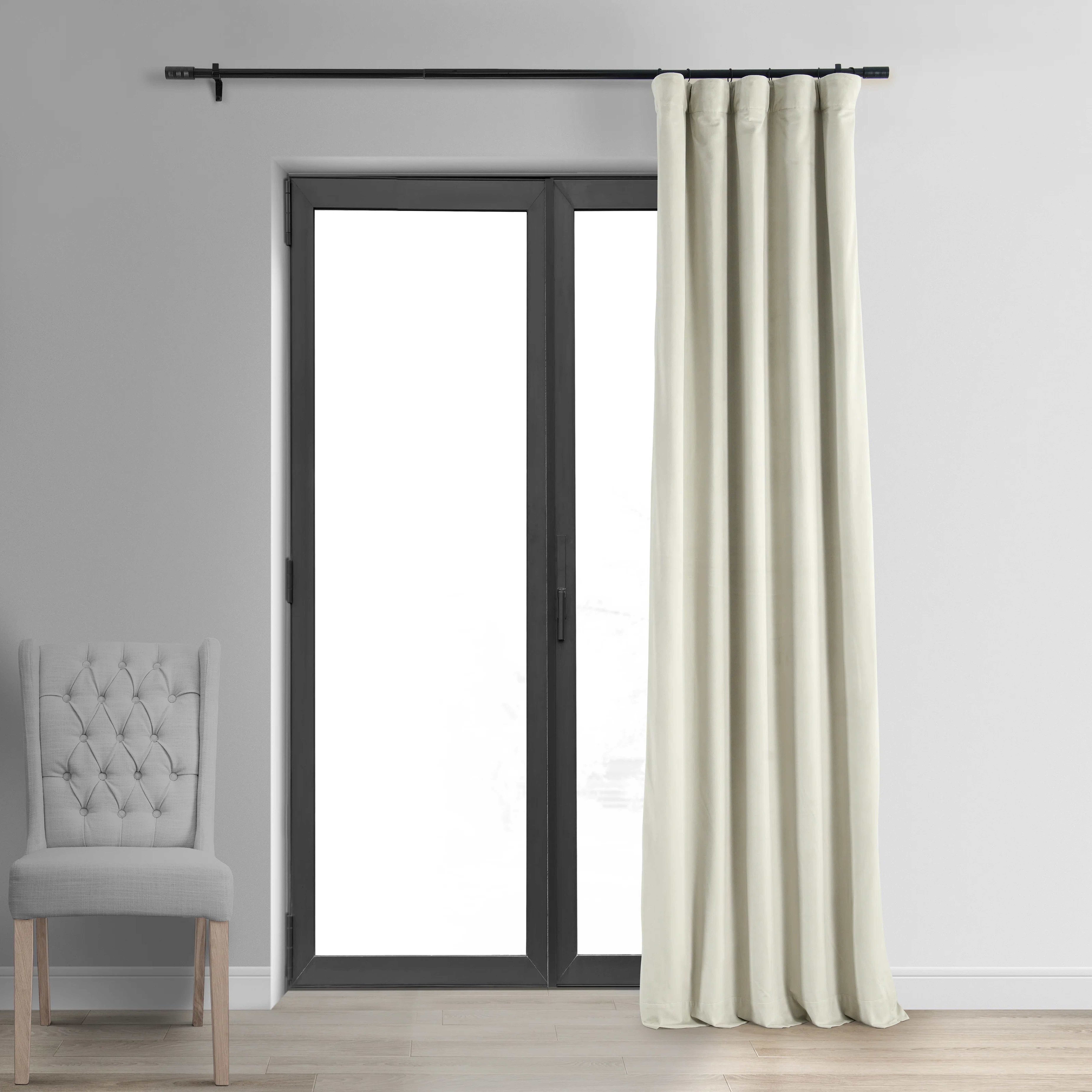 Albert Velvet Solid Blackout Thermal Rod Pocket Single Curtain Panel - Wayfair
