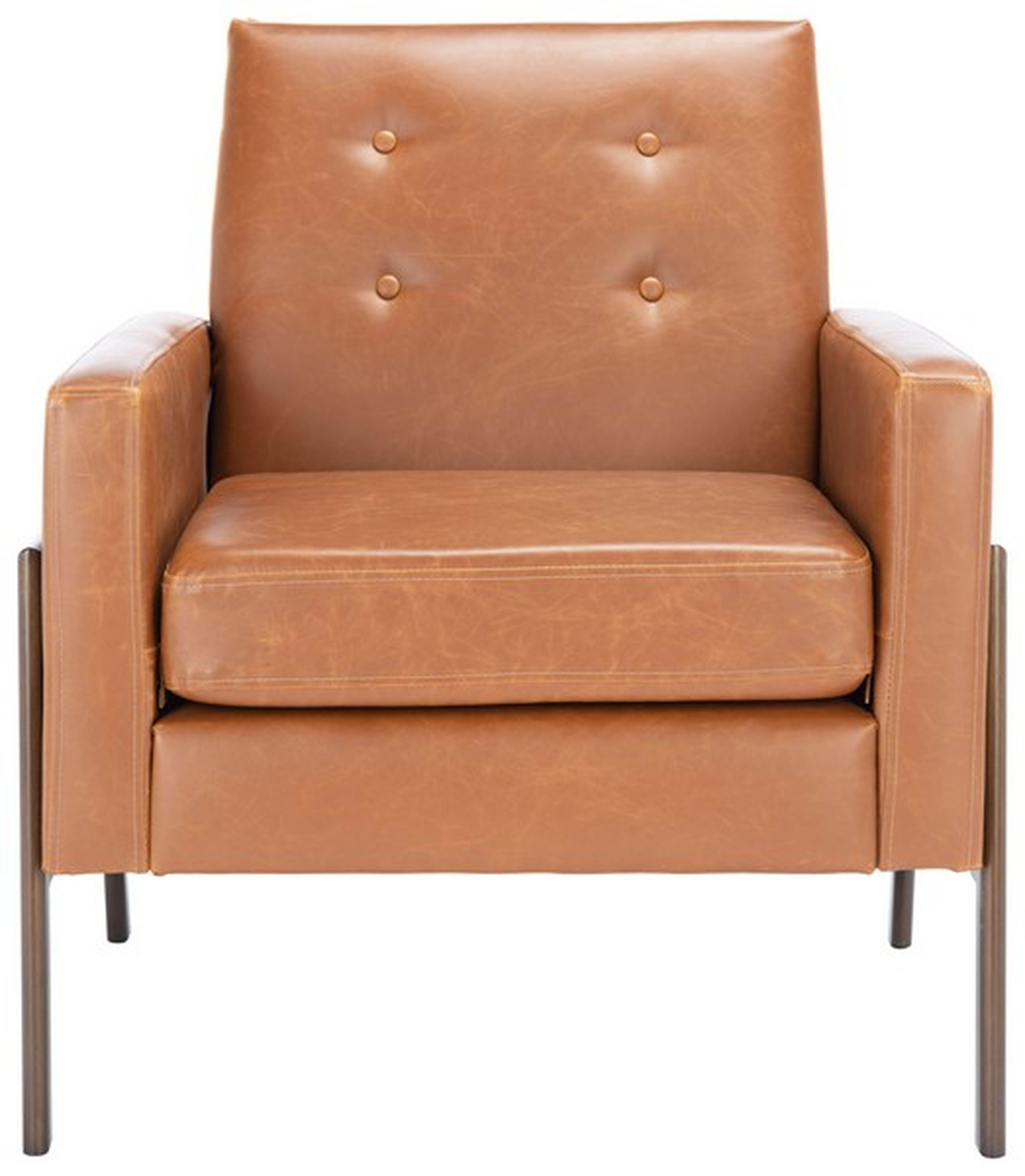 Roald Sofa Accent Chair - Light Brown - Safavieh - Safavieh