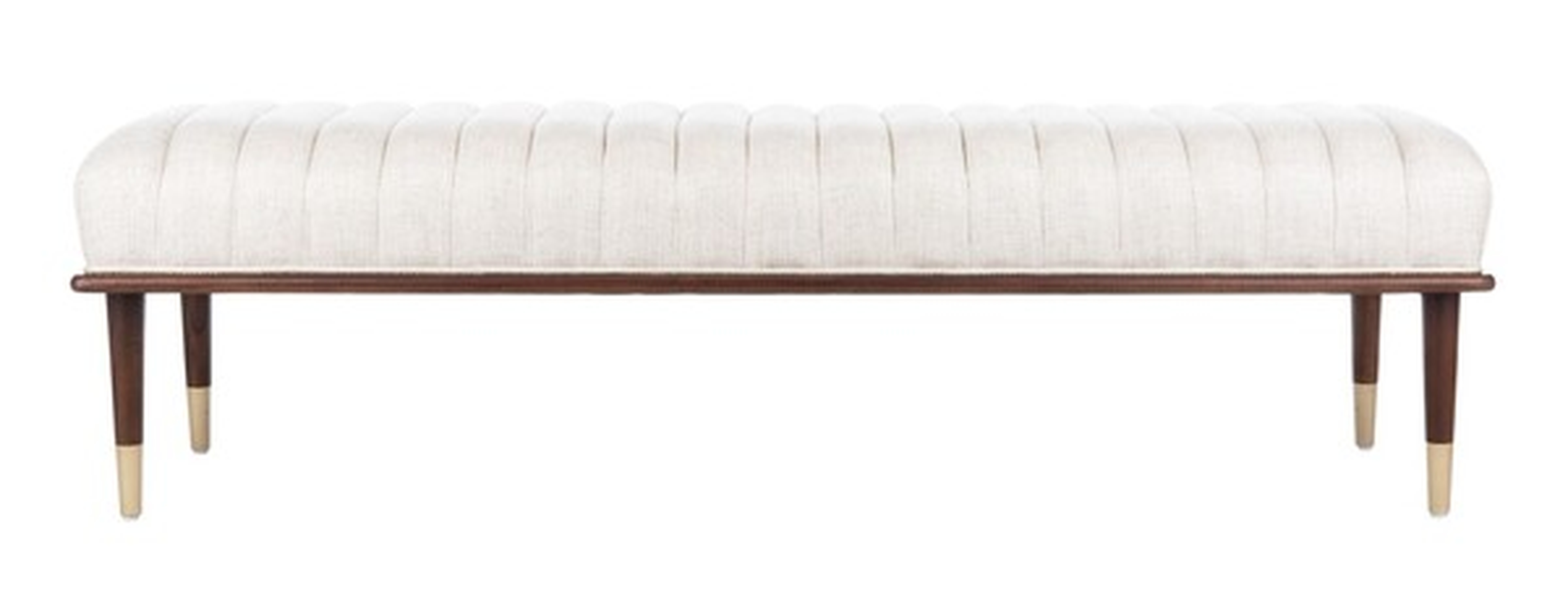 Flannery Mid-century Bench - Safavieh