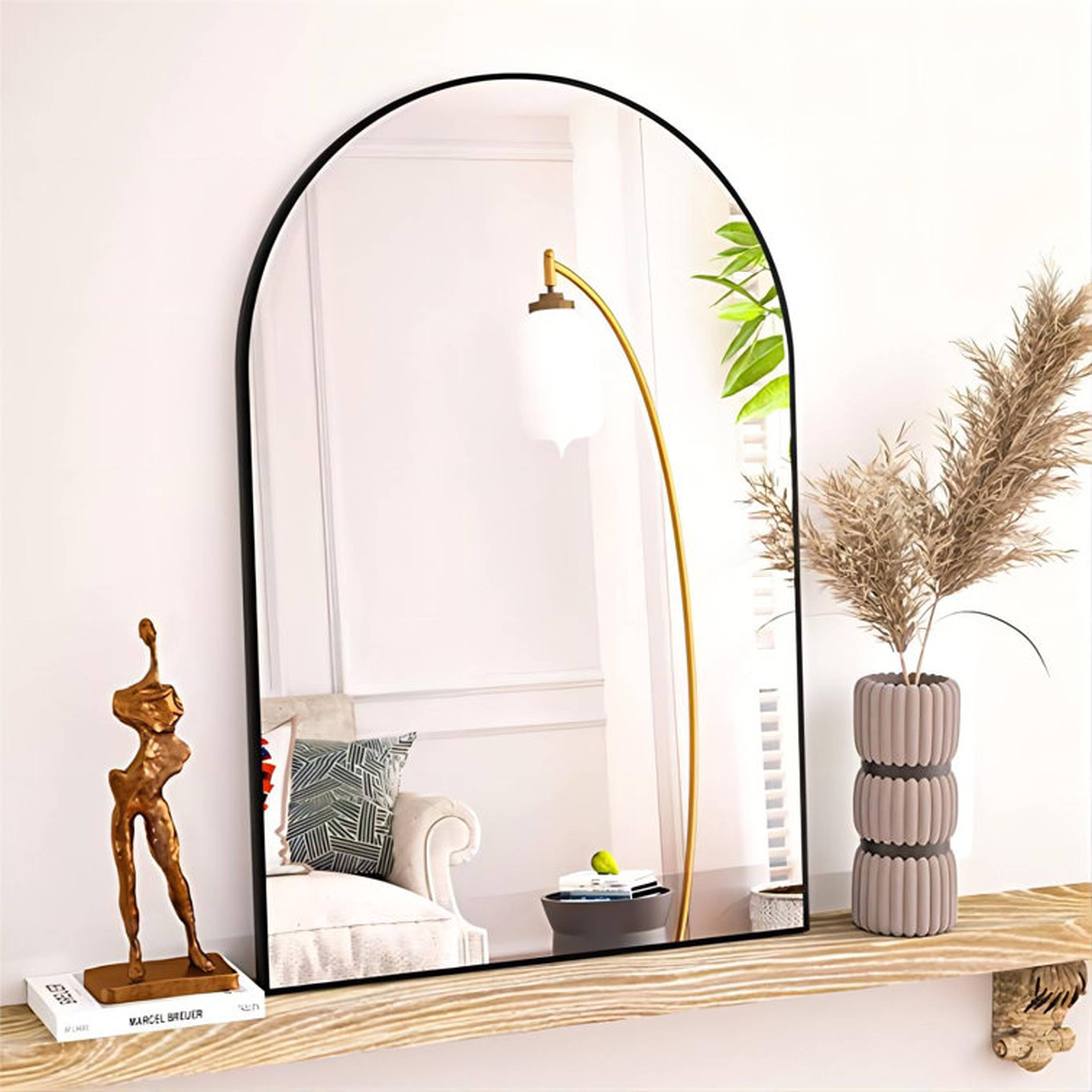 Lilaram Arch Metal Wall Mirror - Wayfair