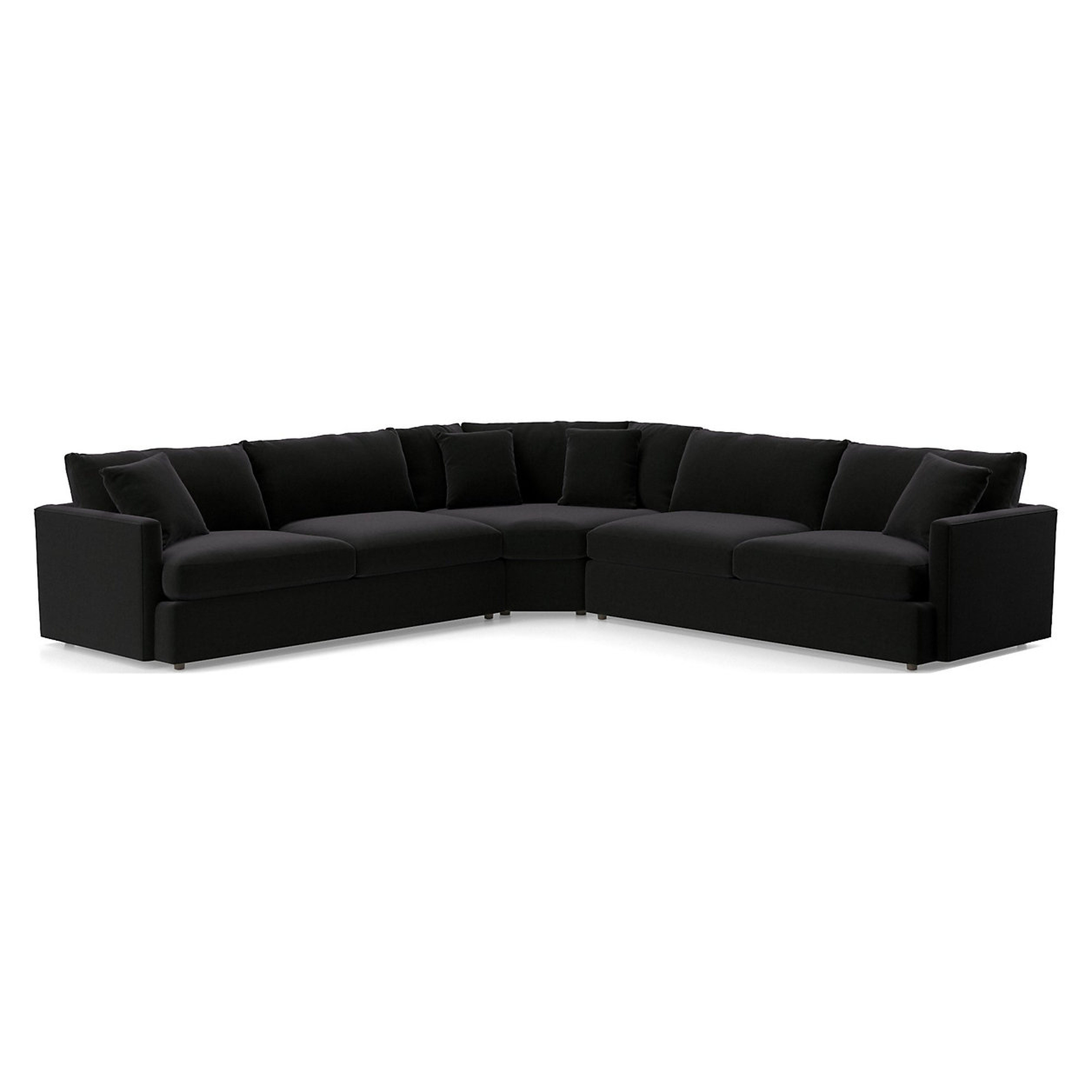Lounge 3-Piece L-Shaped Sectional Sofa - Crate and Barrel