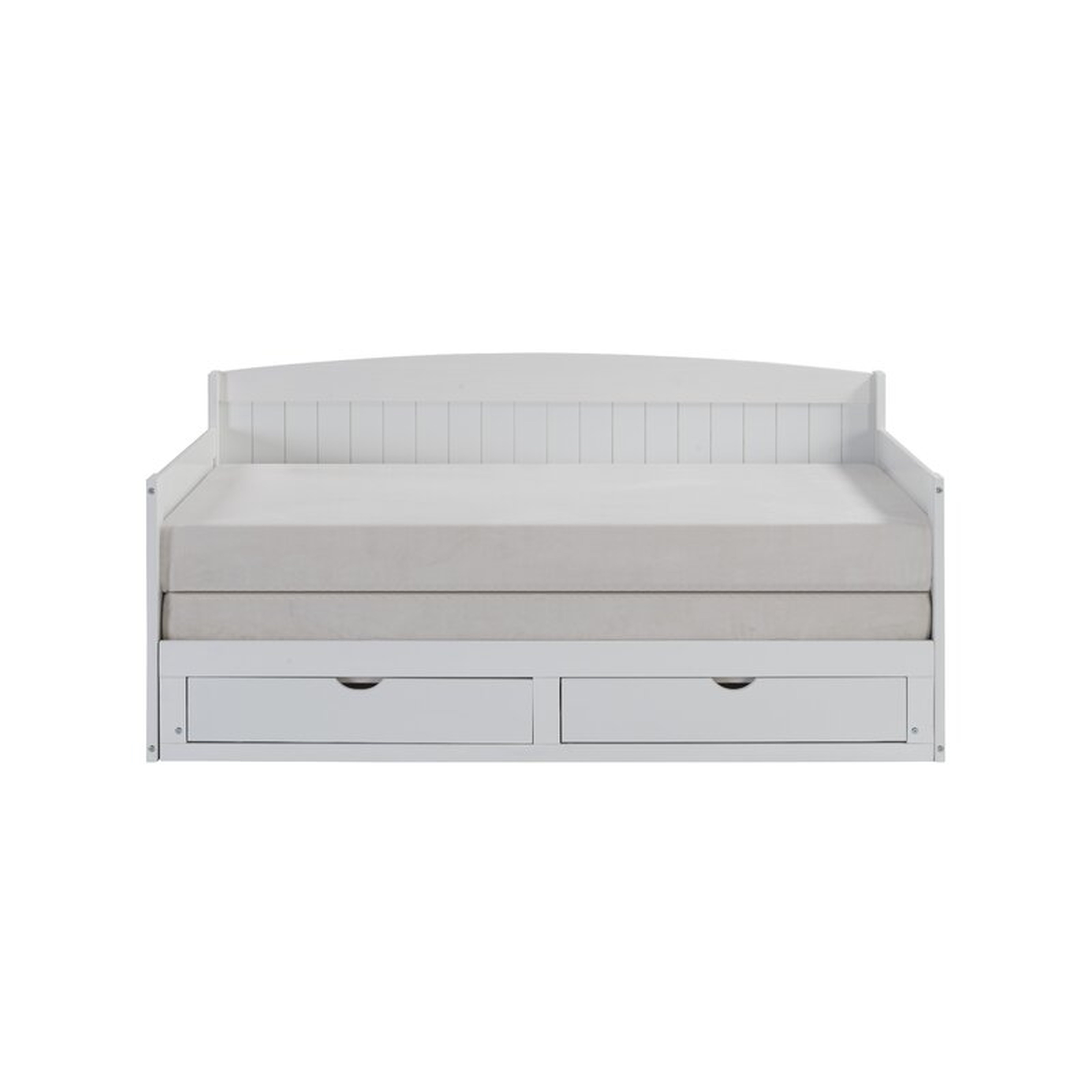 Beckett Twin to King Solid Wood Frame Extendable Daybed with Storage Drawers and Trundle Guest bed - Wayfair