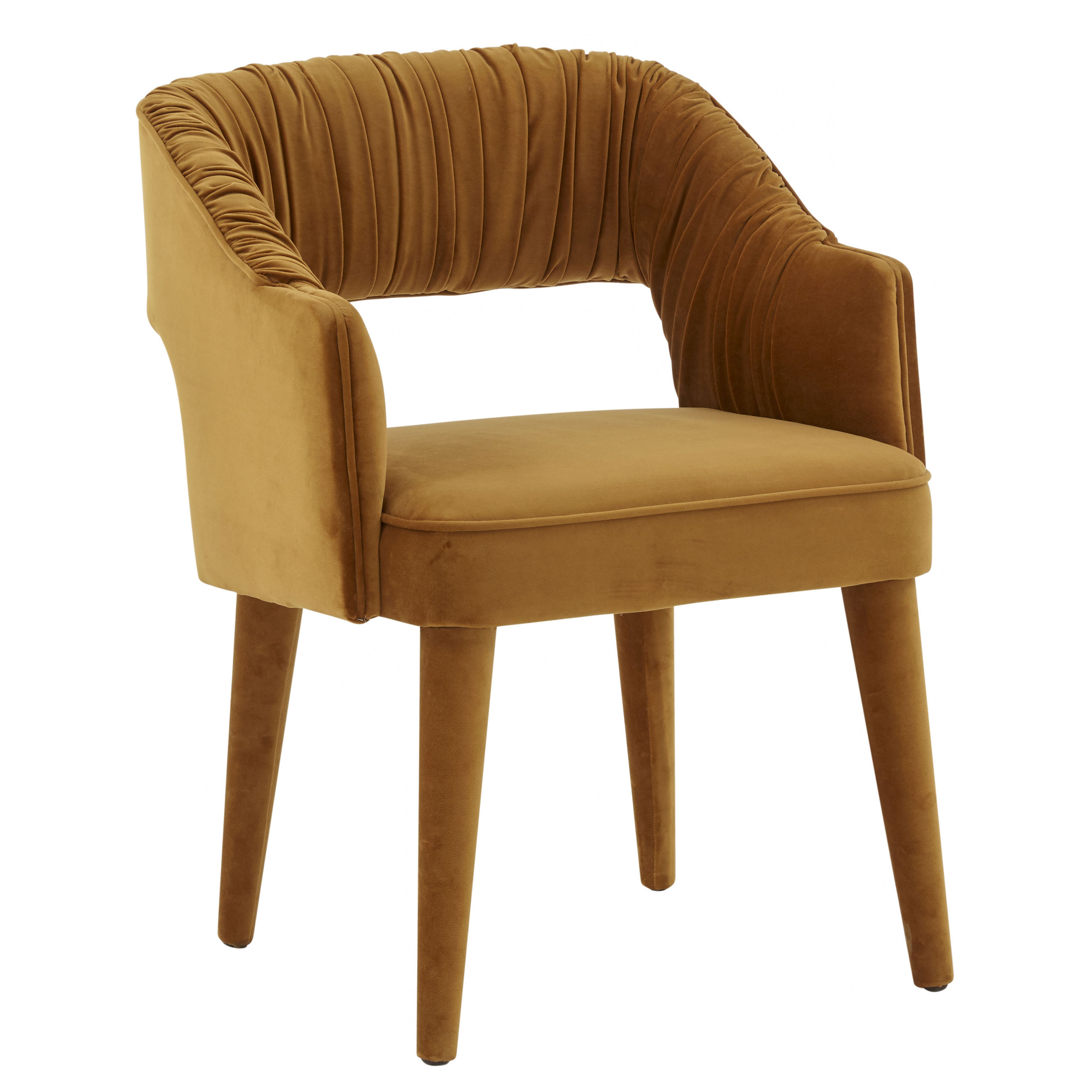 Zora Turmeric Velvet Dining Chair - TOV FURNITURE
