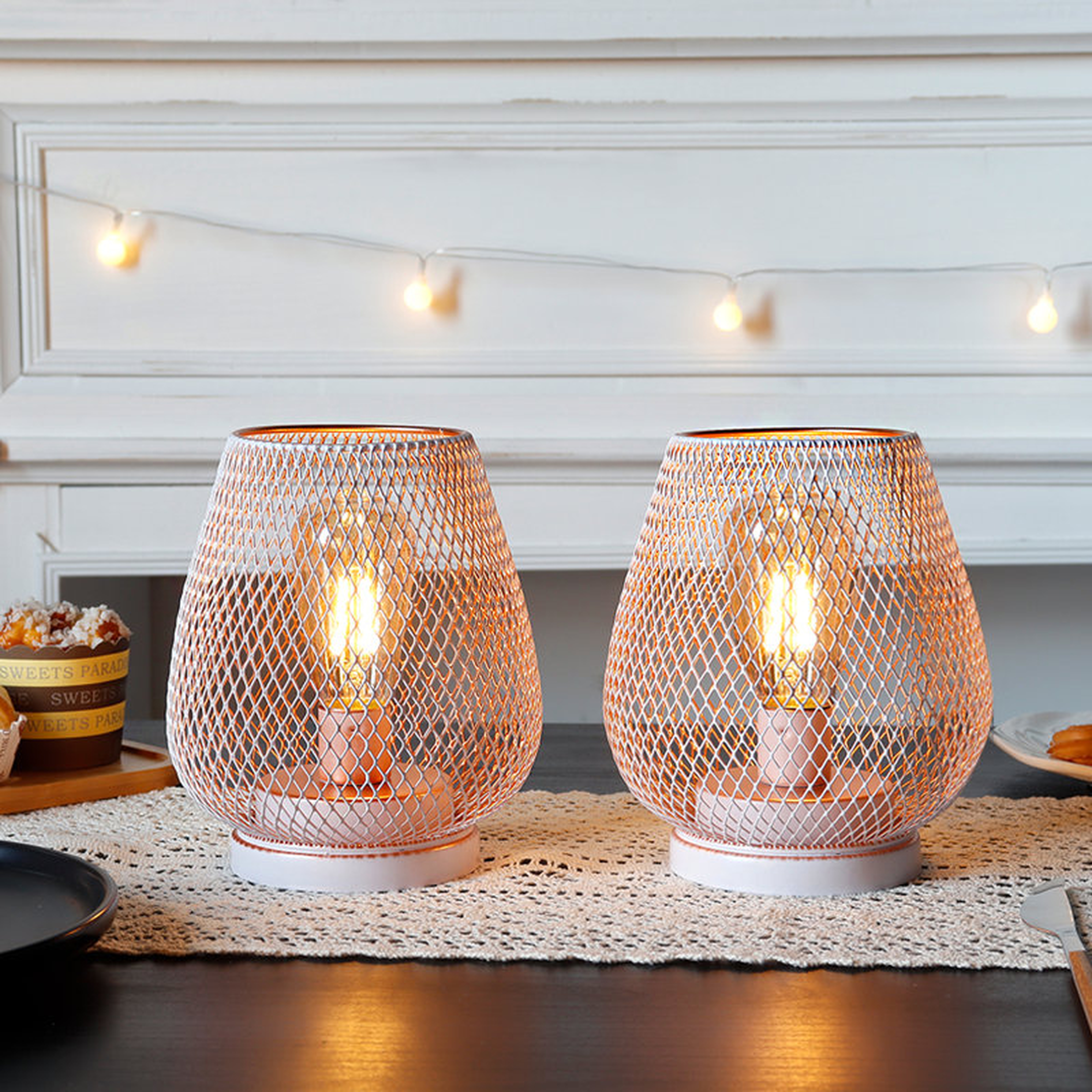 6.7" Battery Powered Outdoor Table Lamp (Set of 2) - Wayfair