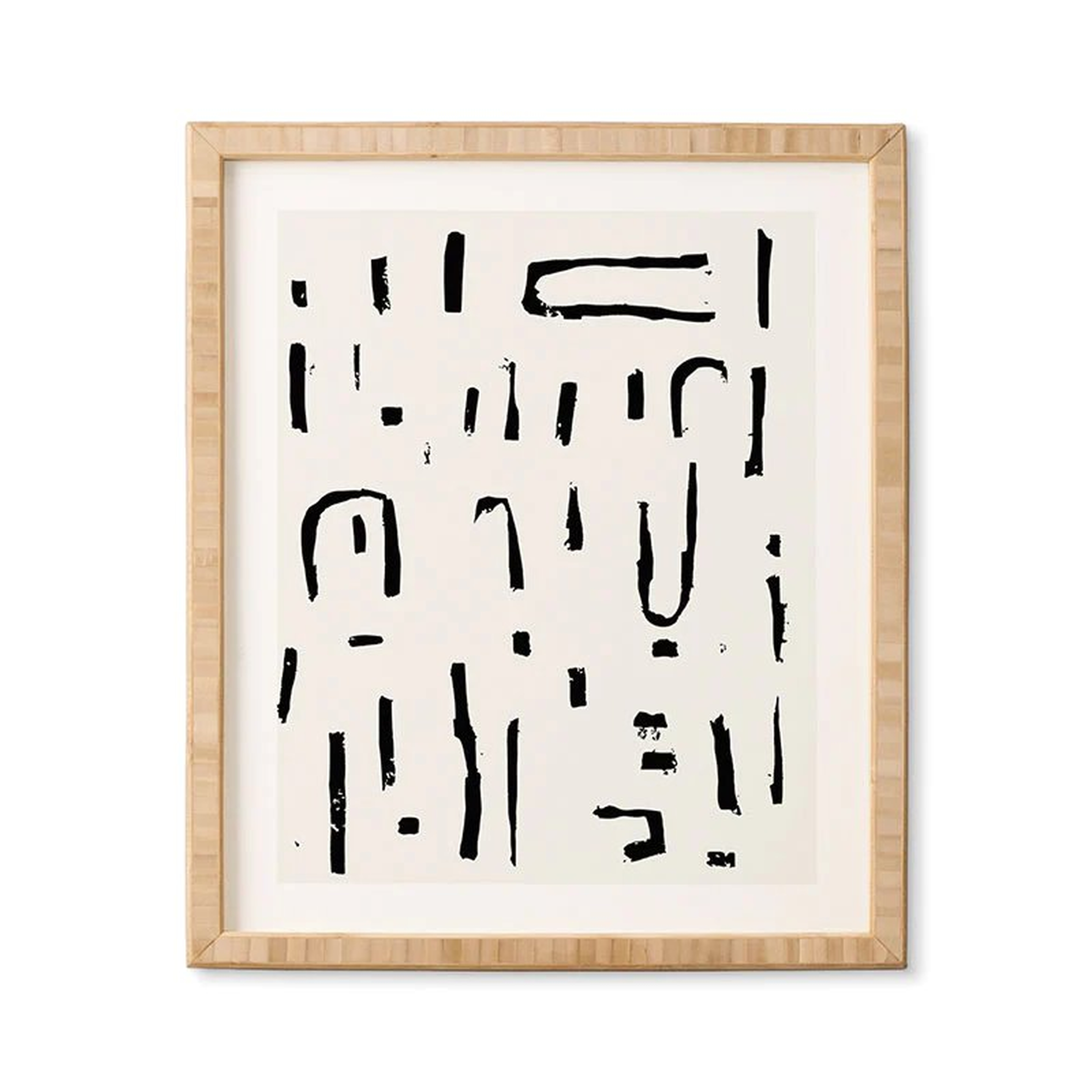 Studio Wired by Holli Zollinger - Framed Wall Art Bamboo 14" x 16.5" - Wander Print Co.