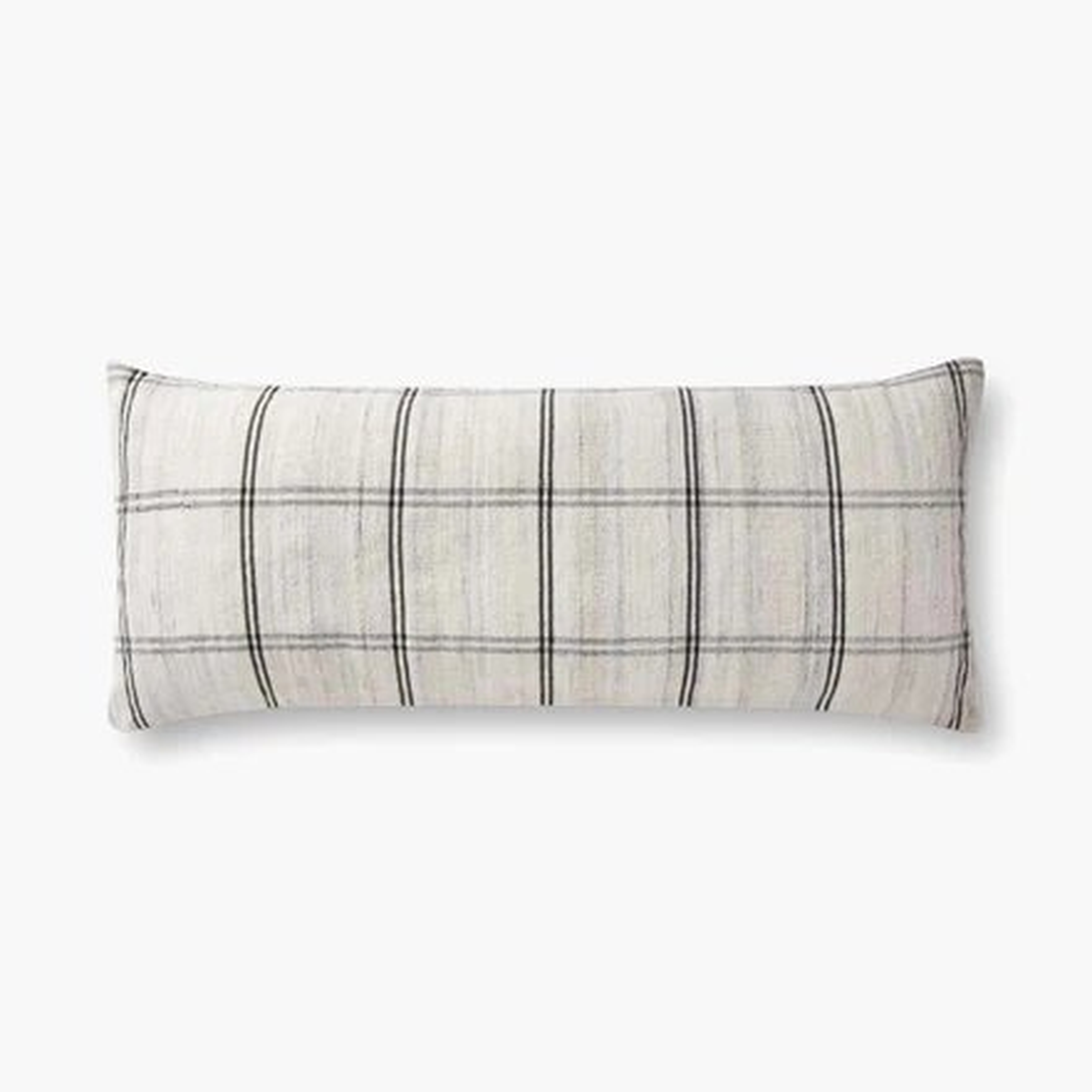 PAL0024 Black / White 13'' x 35'' Cover w/Down - Loloi Rugs