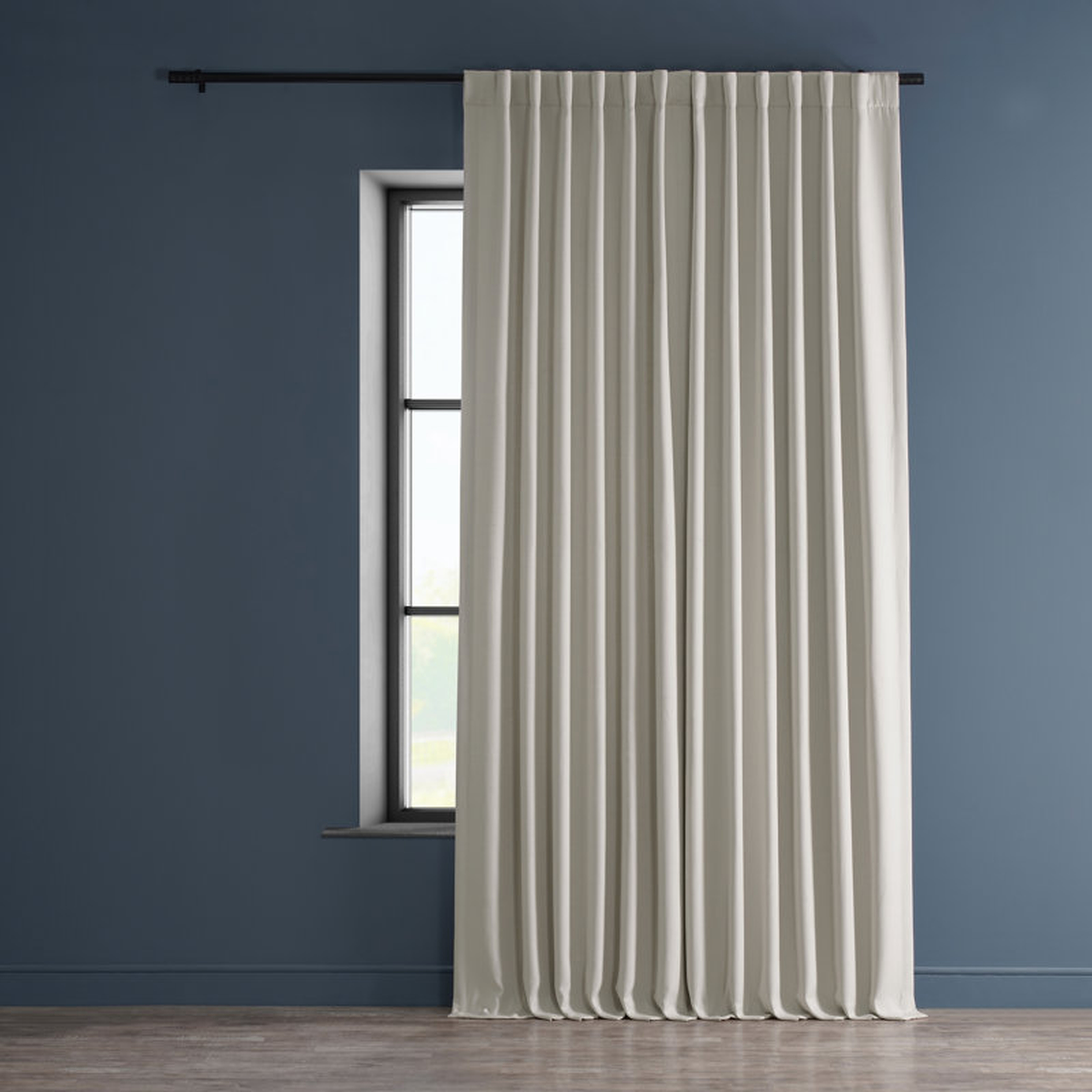 Room Darkening Faux Linen Curtains for Bedroom - Living Room Window Curtain Single Panel - Wayfair