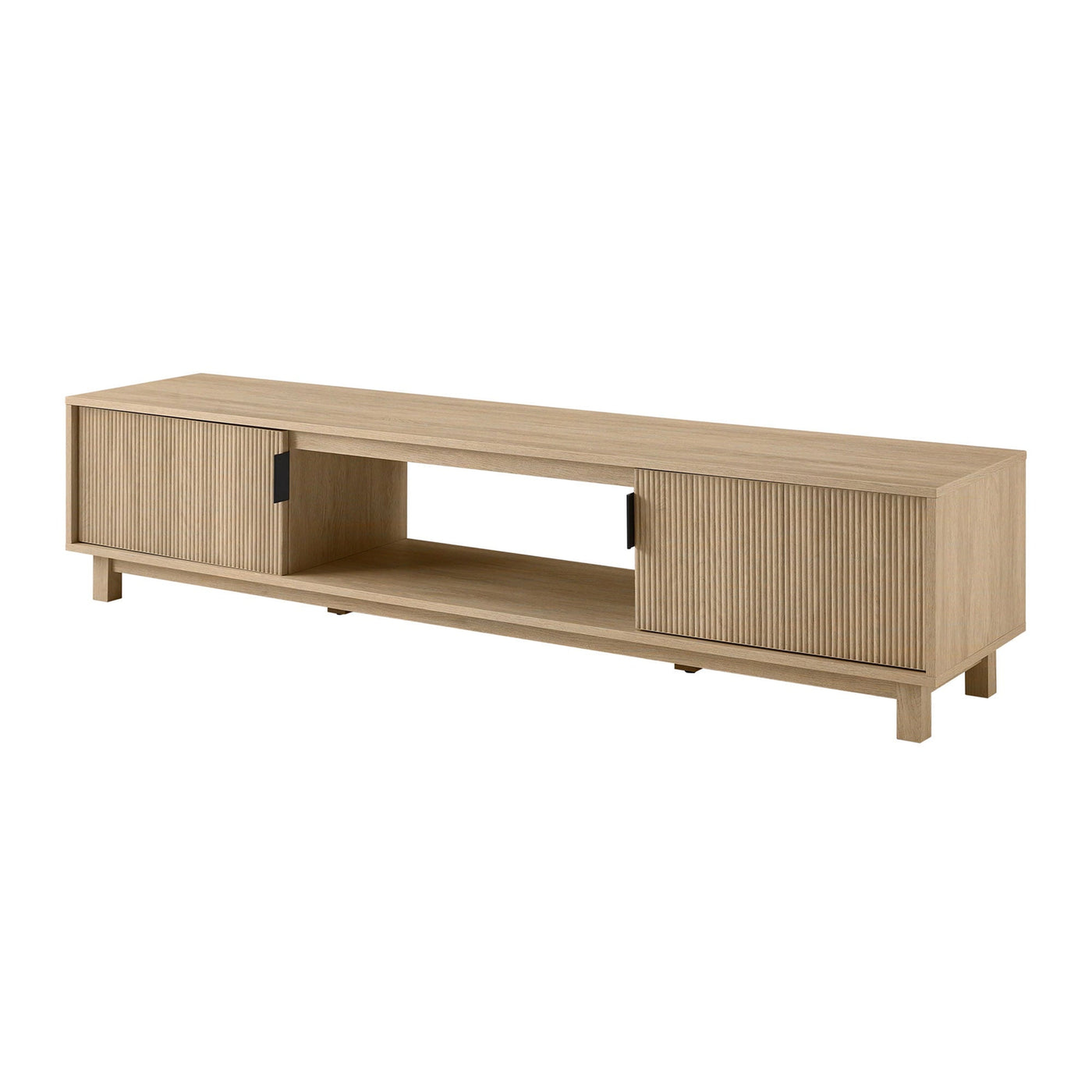 Reema Arundo Scandinavian Reeded TV Stand - coastal oak - Walker Edison