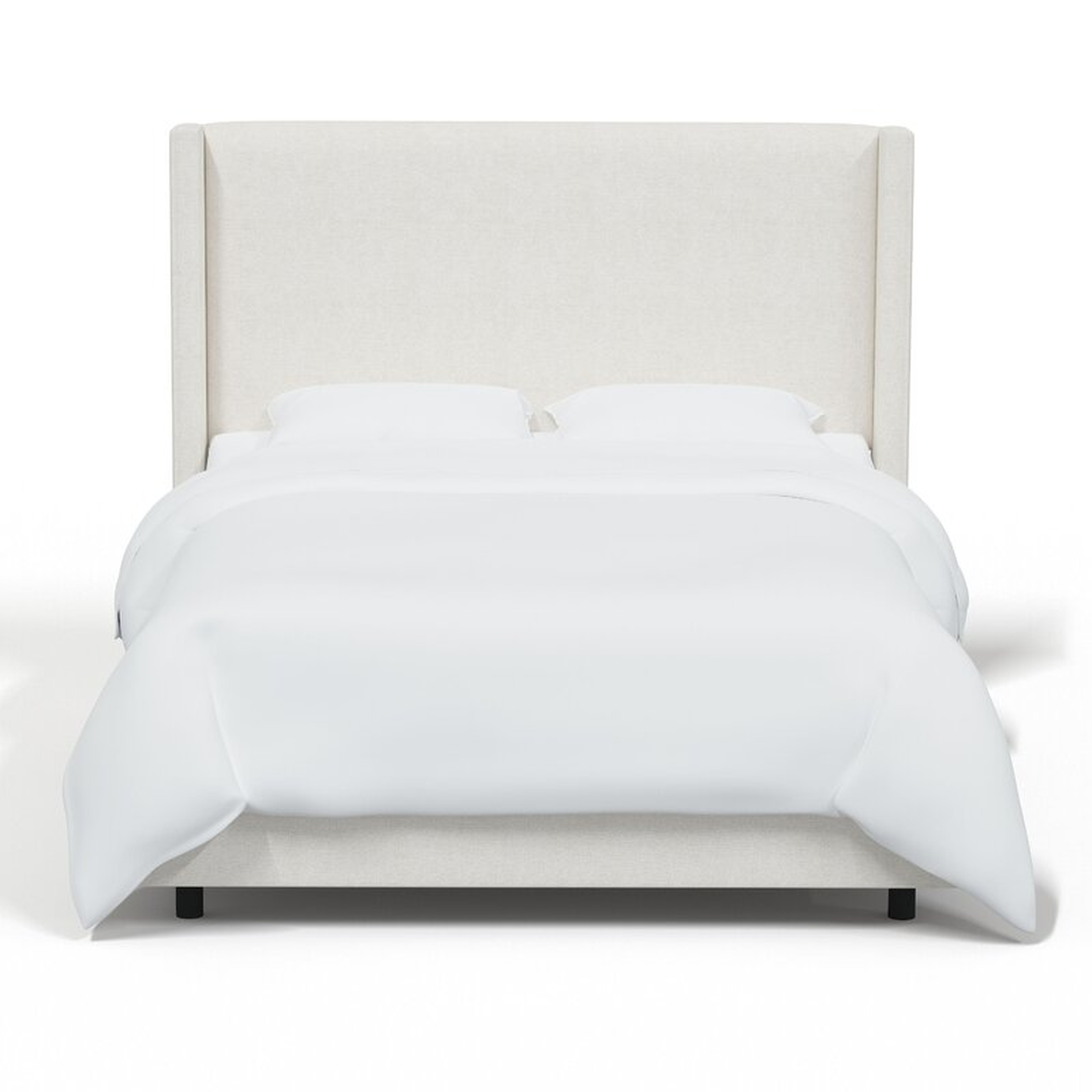 Hanson Upholstered Bed - Zuma White - Solid Color - King - Wayfair