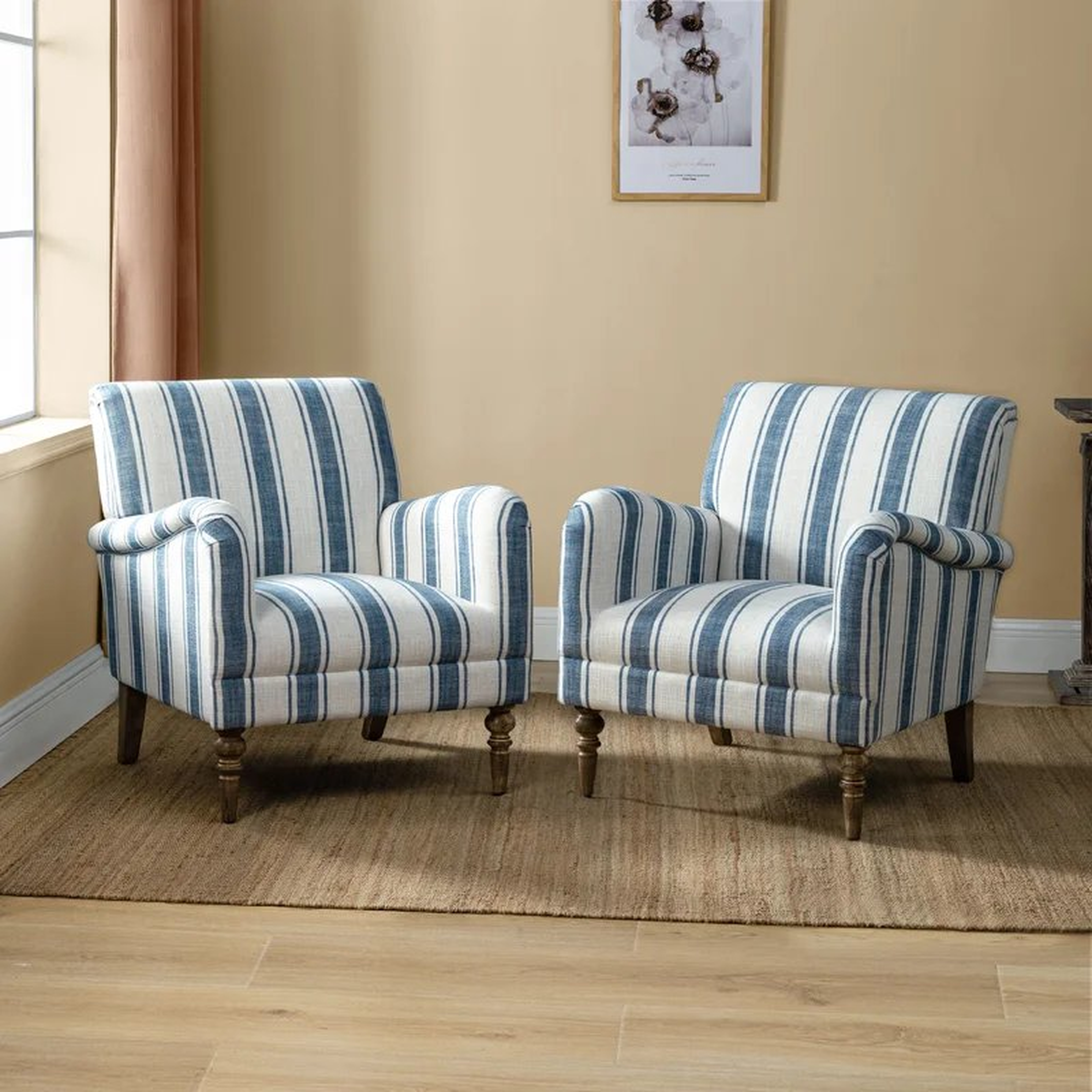 Lila Upholstered Armchair (Set of 2) - Wayfair