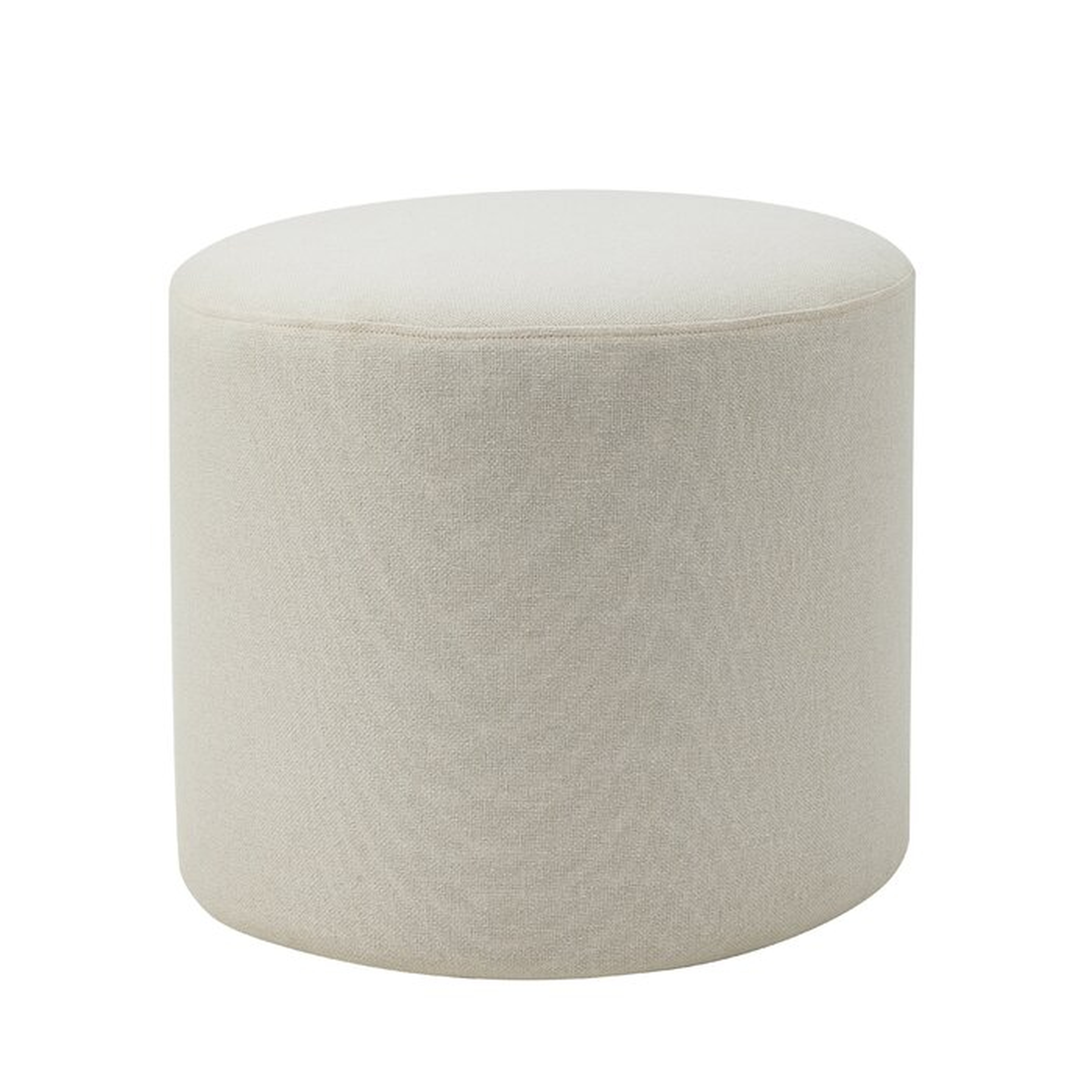 Josiah 19" Wide Round Pouf Ottoman - Wayfair
