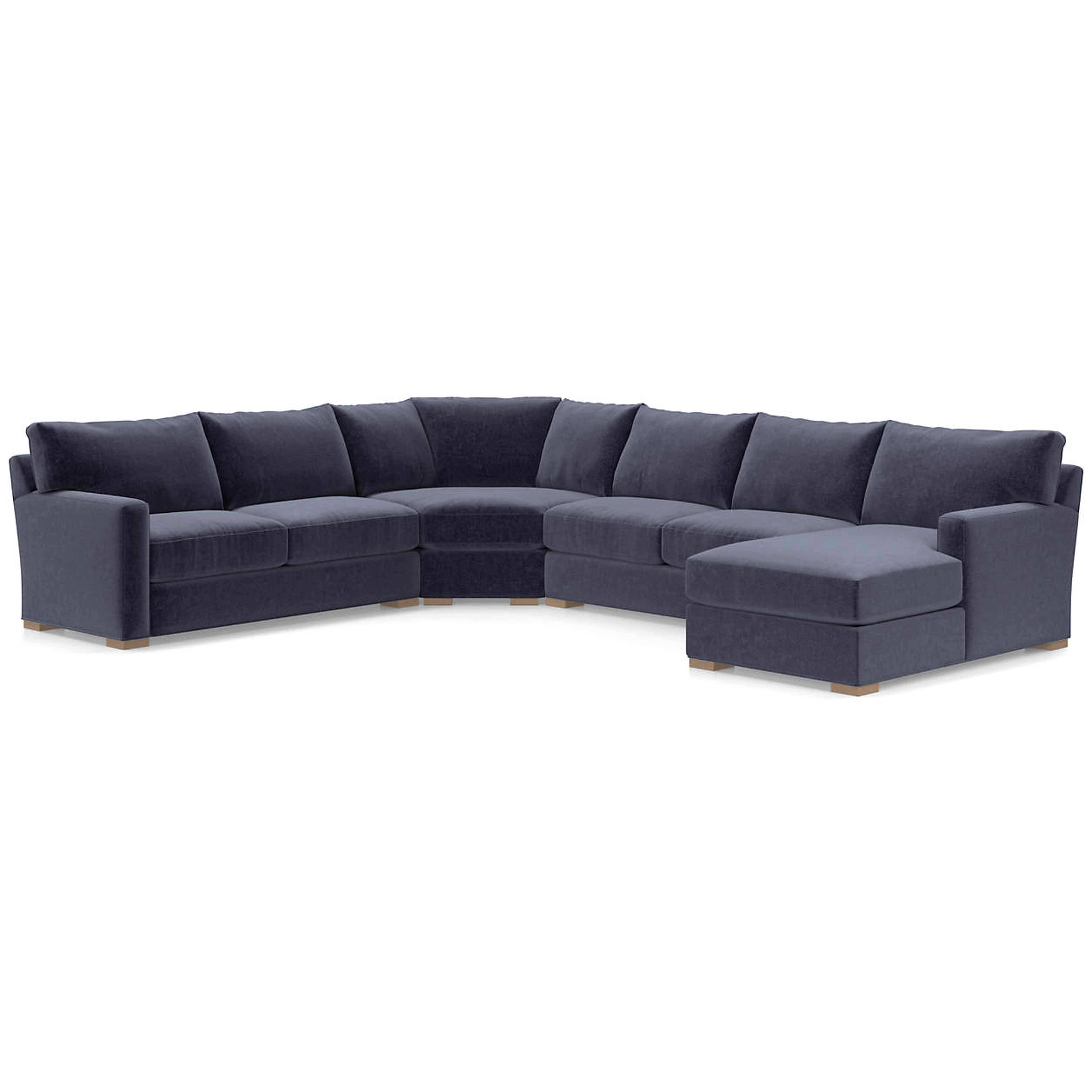 Axis Classic 4-Piece Wedge Sectional Sofa with Chaise - Crate and Barrel