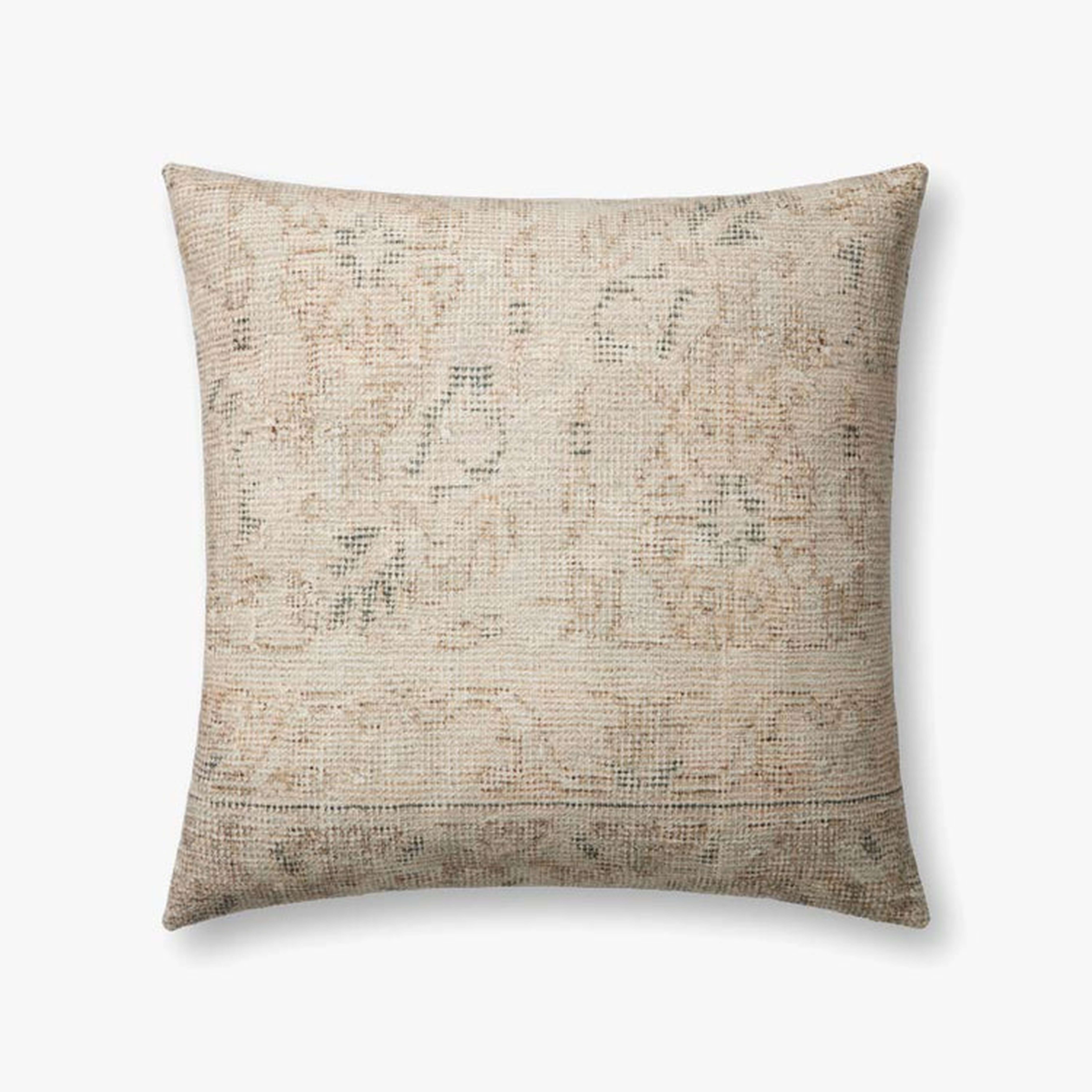 Celestia Pal0042 Natural / Blue Pillow - Loloi Rugs