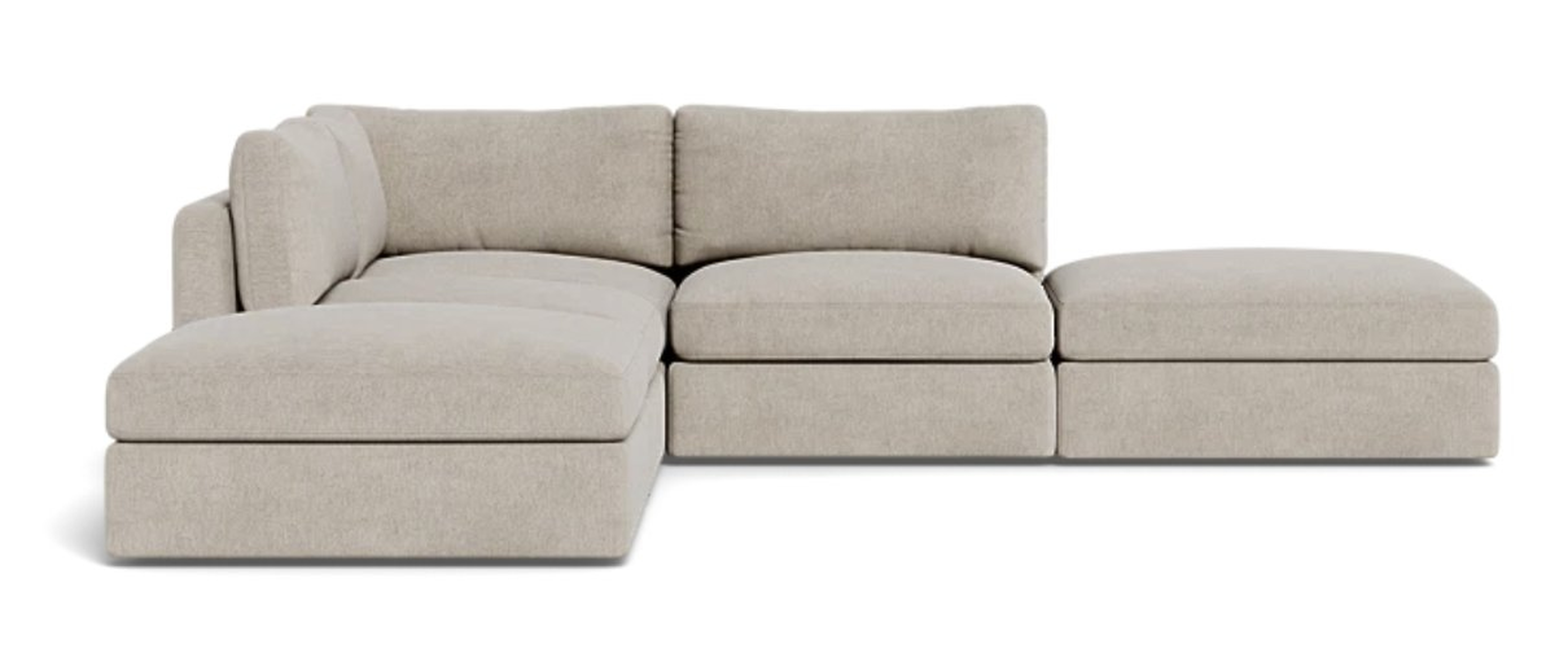 Tatum Modular Corner Sectional with Ottomans - Interior Define