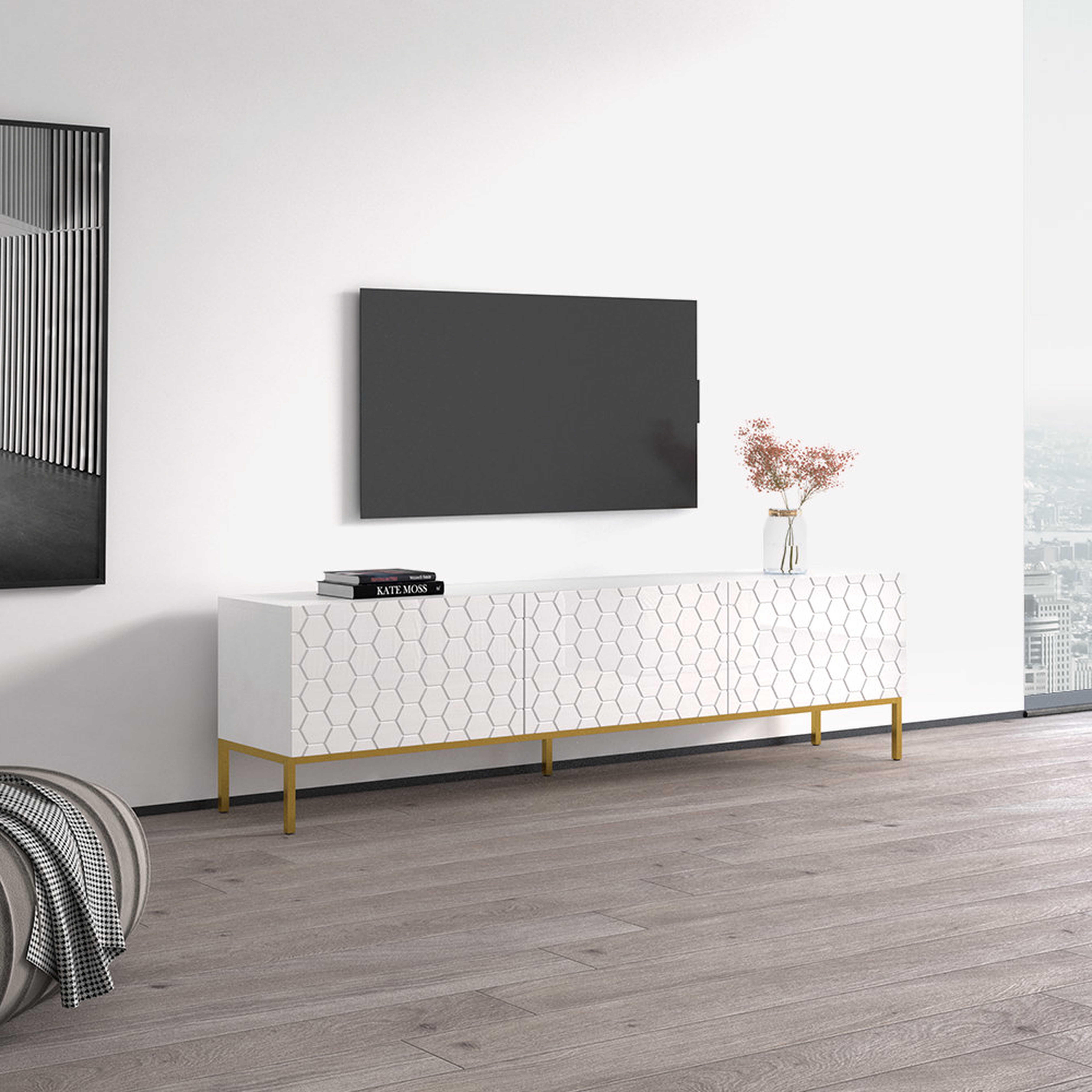 Elyjiah TV Stand for TVs up to 85" - Wayfair