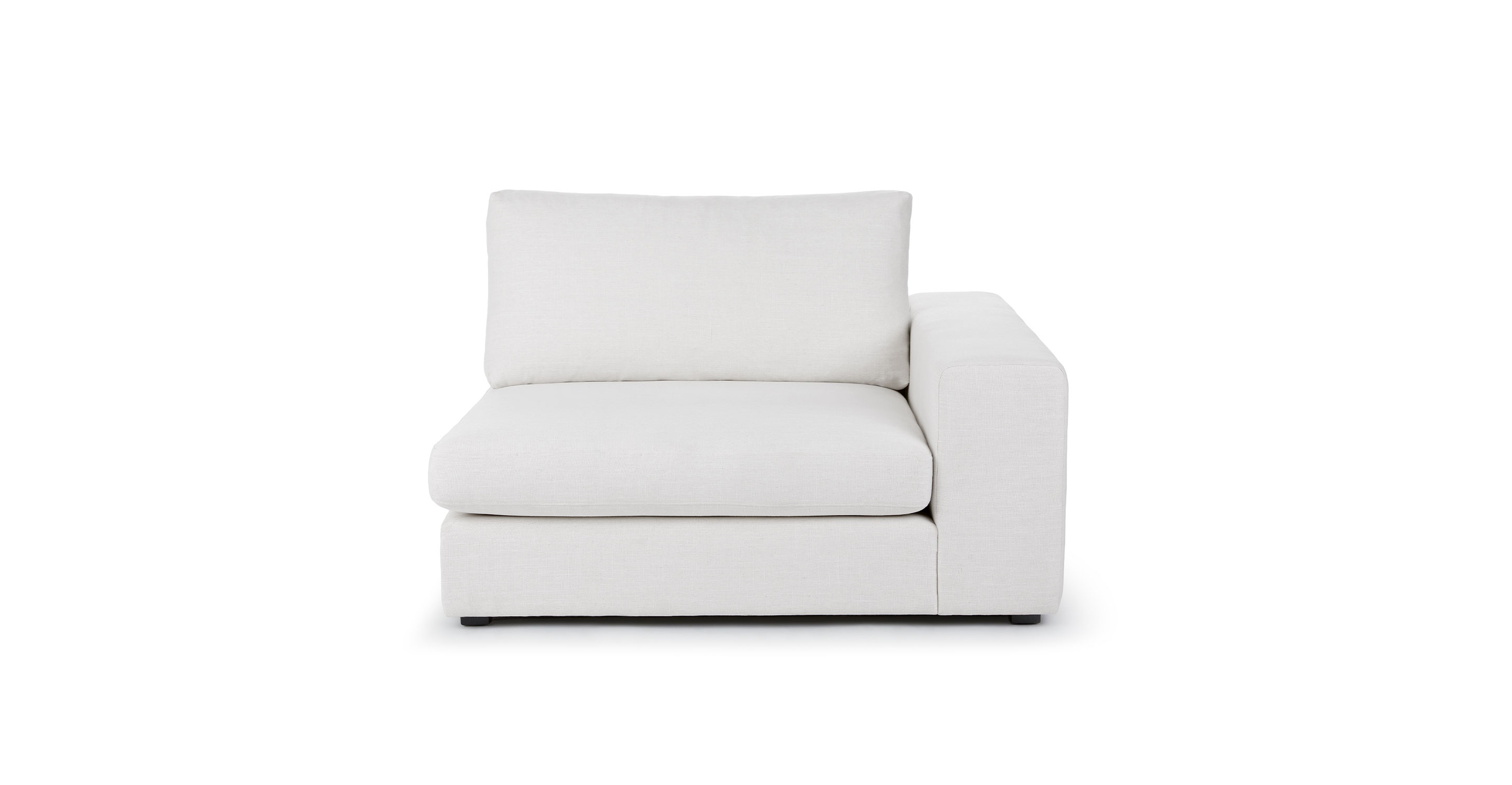 Beta 49" Right Arm Chair Module - Quartz White - Article