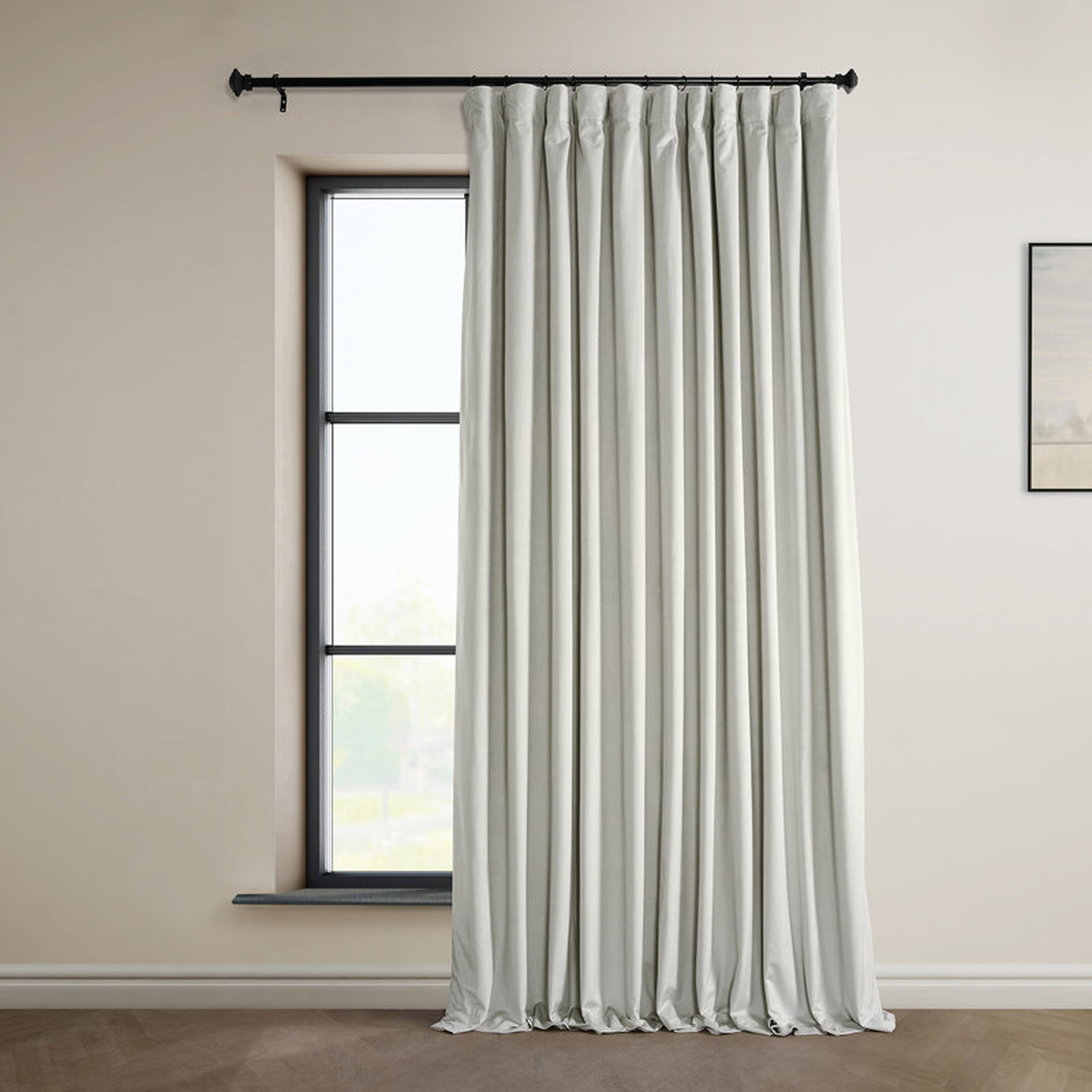 Loria Plush Velvet 100% Blackout Curtains For Bedroom, Living Room - Single Panel - Wayfair