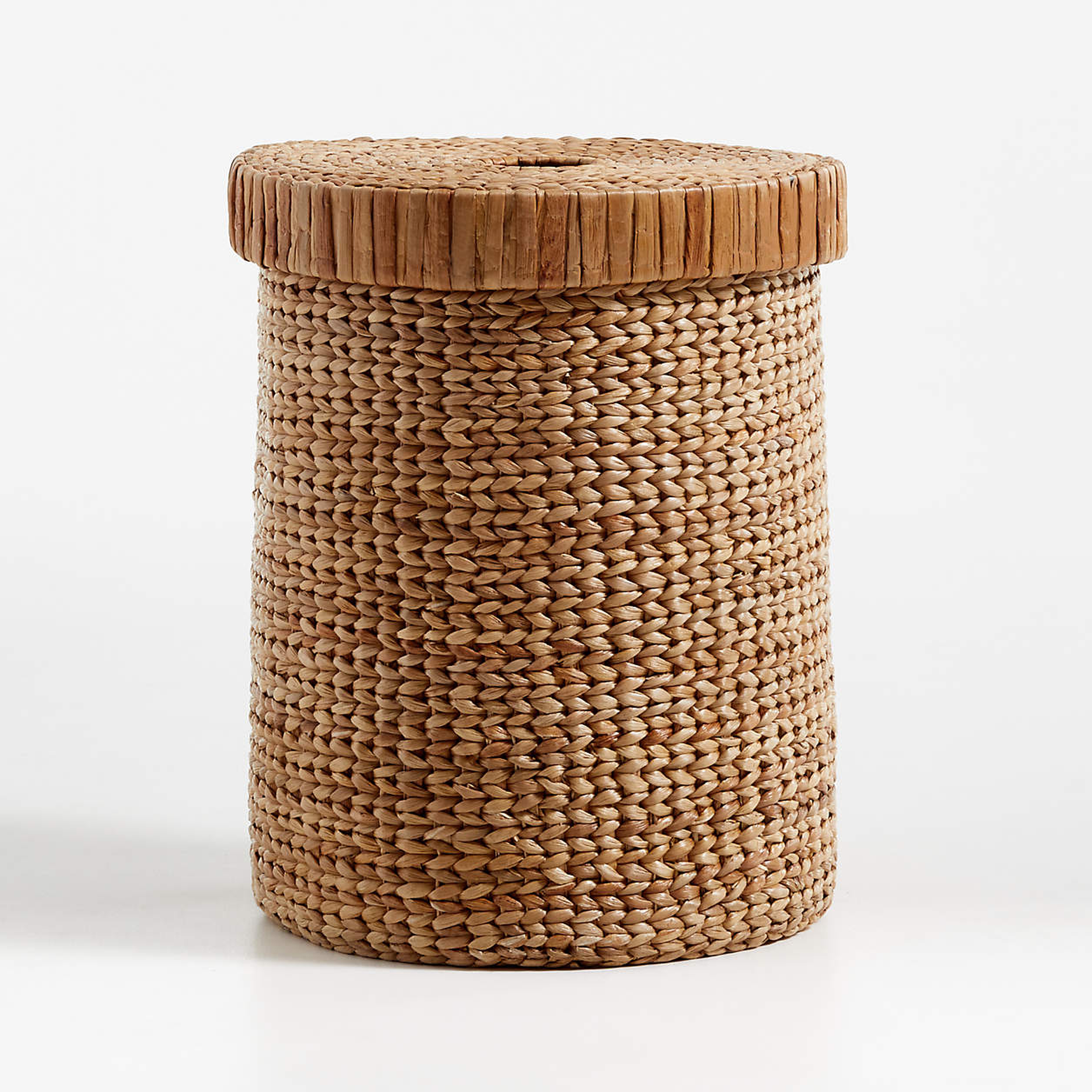 Natural Large Woven Wicker Hamper - Crate and Barrel