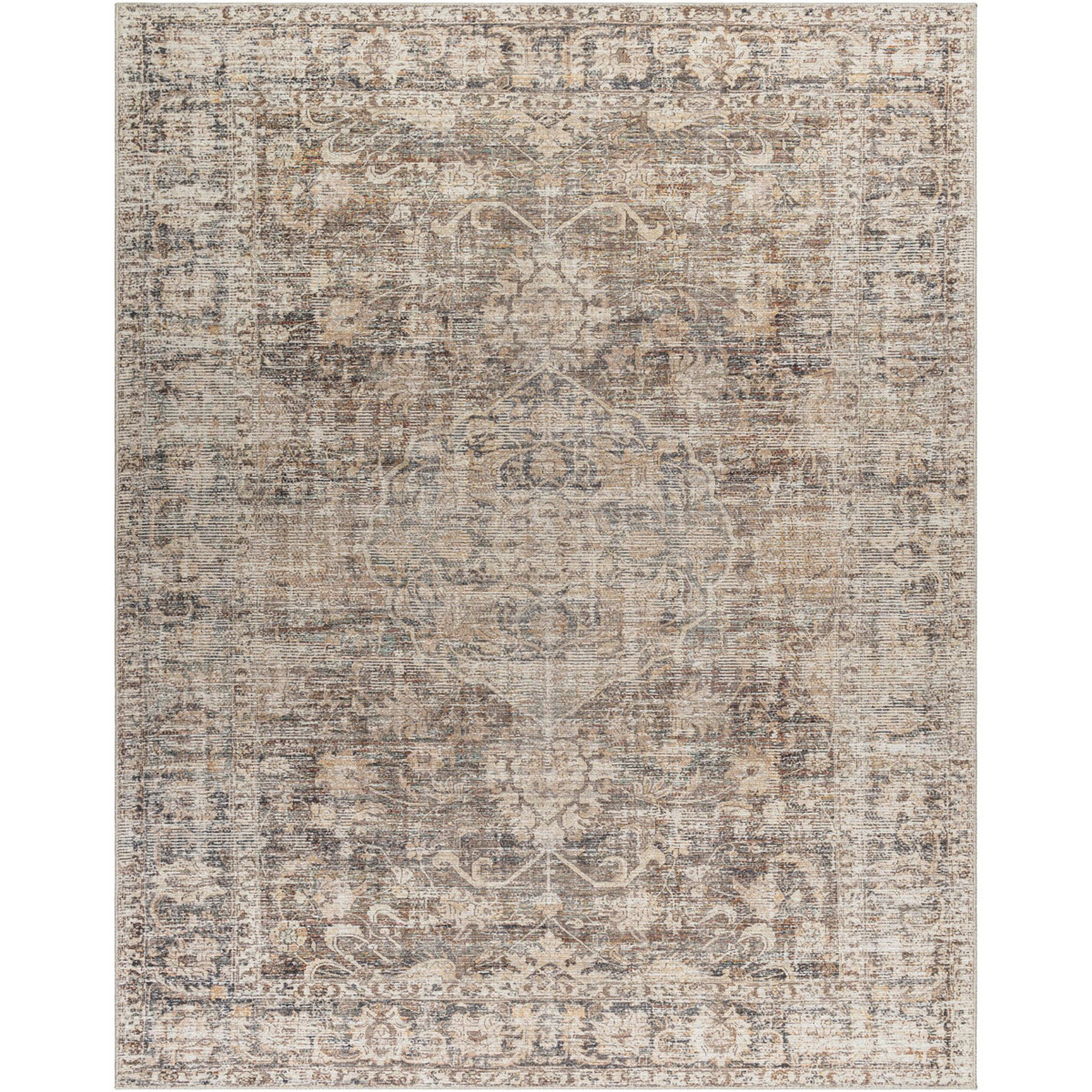 Becki Owens x Surya Marlene Vintage Dark Brown Area Rug - Wayfair