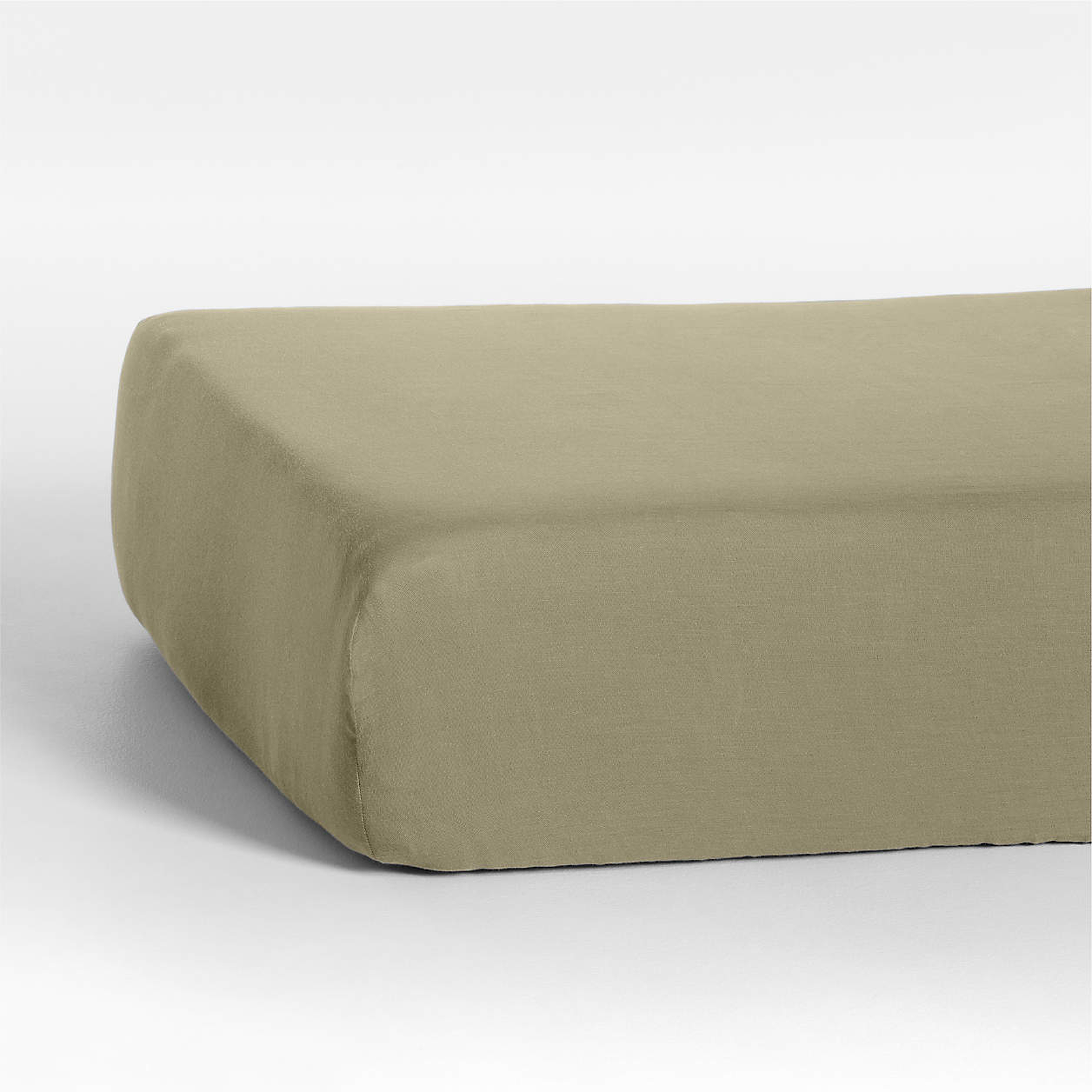 Supersoft Garden Green Organic Cotton Gauze Baby Crib Fitted Sheet - Crate & Kids