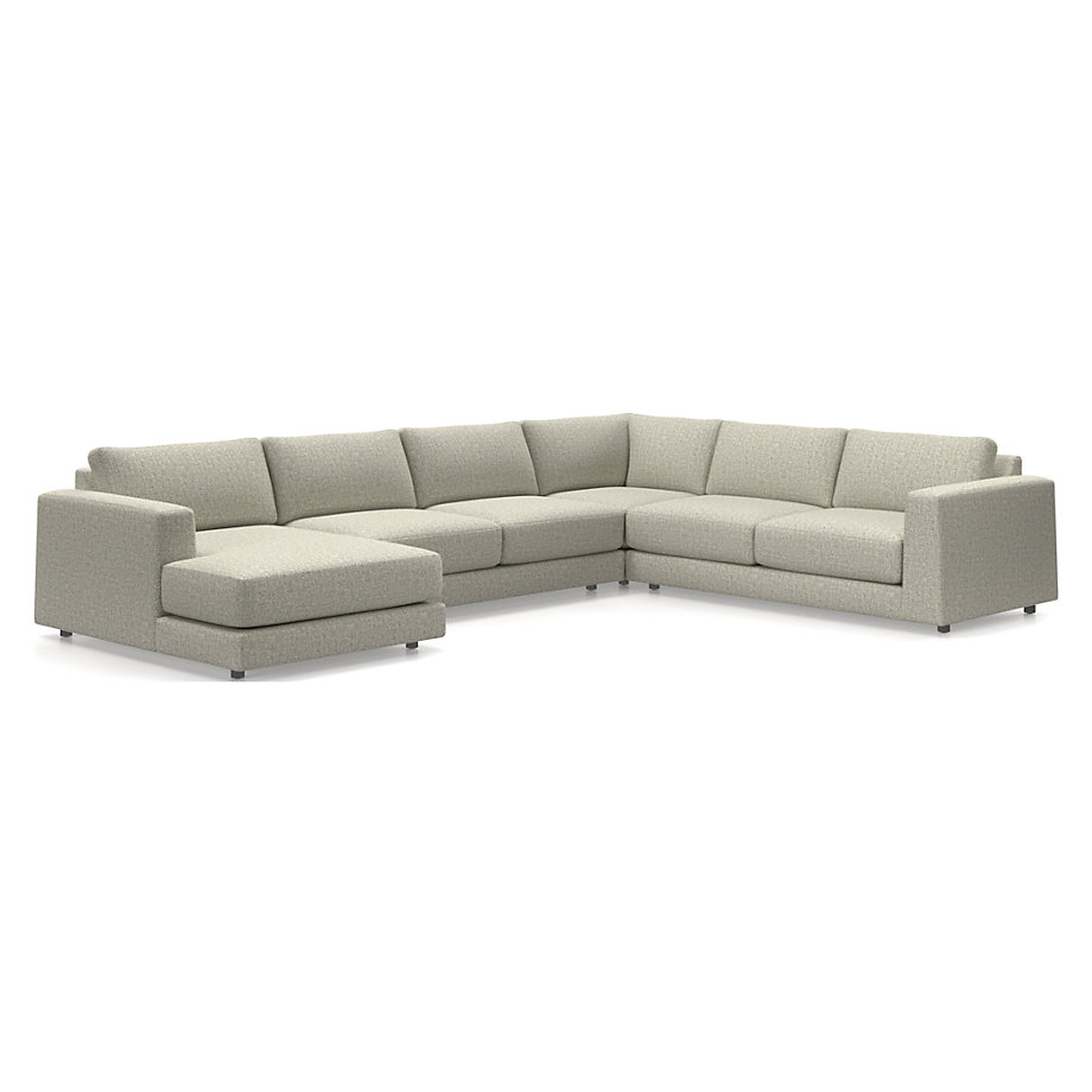 Peyton 4-Piece Left Arm Chaise Sectiona - Crate and Barrel
