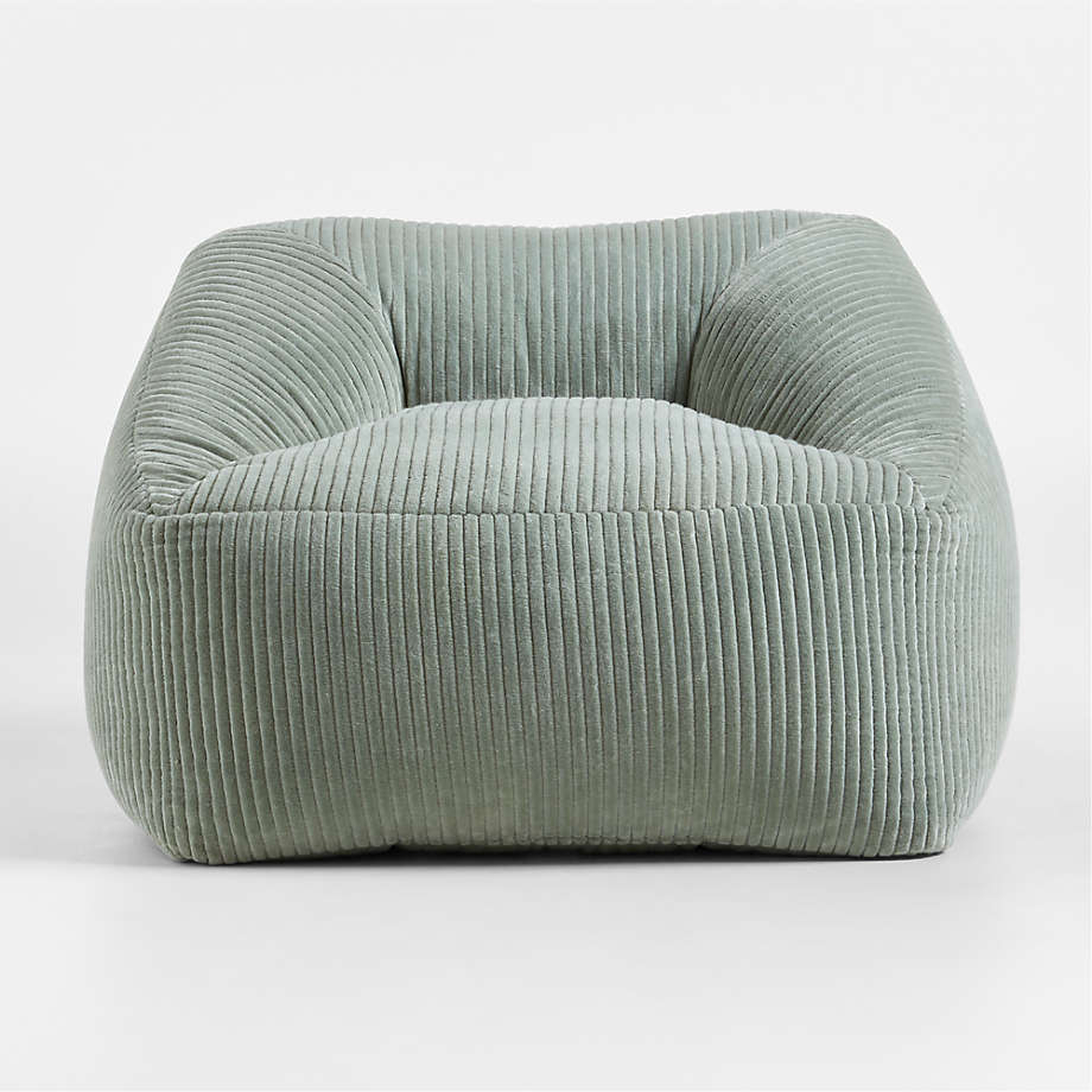 Verte Green Velvet Corduroy Kids Lounge Chair - Crate & Kids