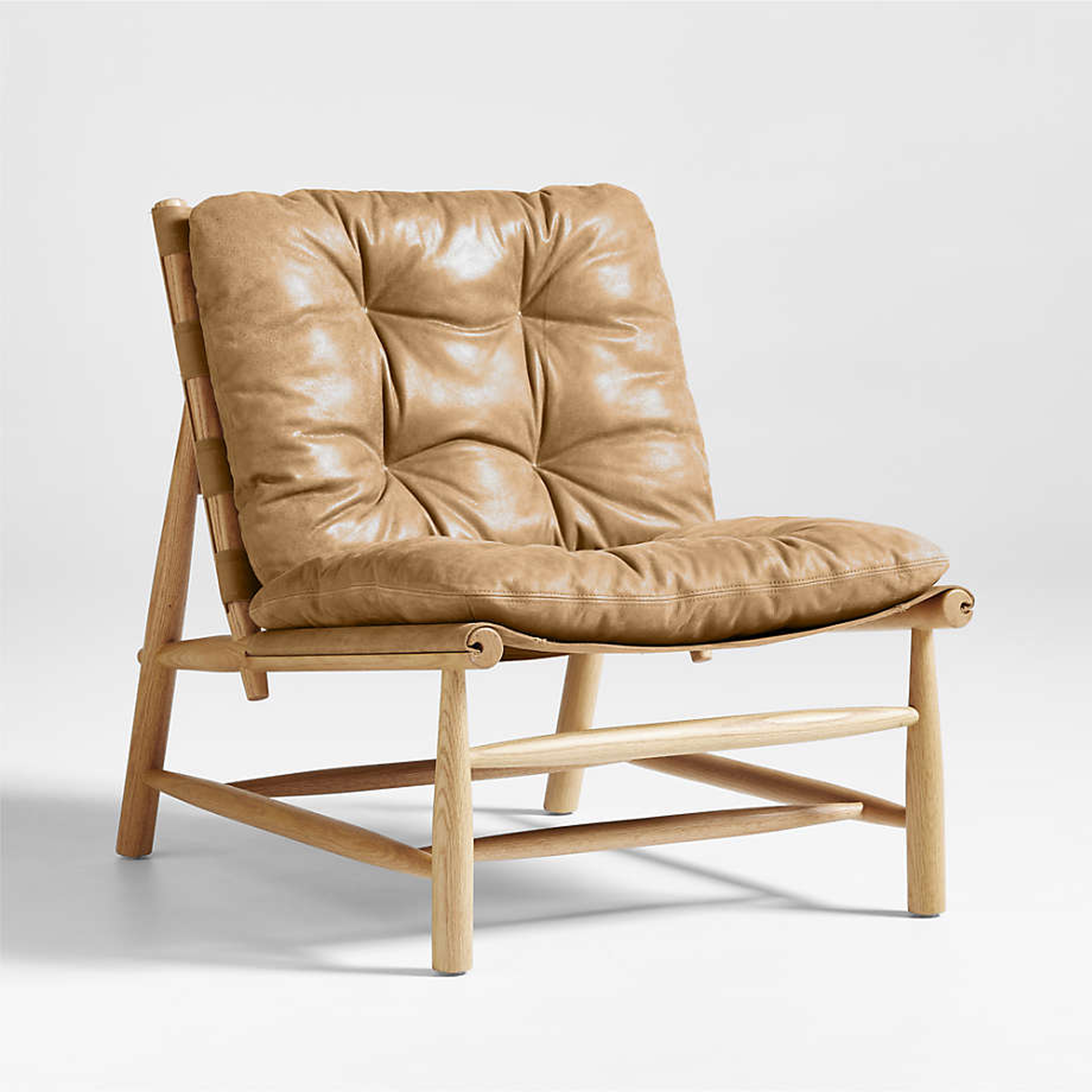 Henning Leather Accent Chair - Crate and Barrel