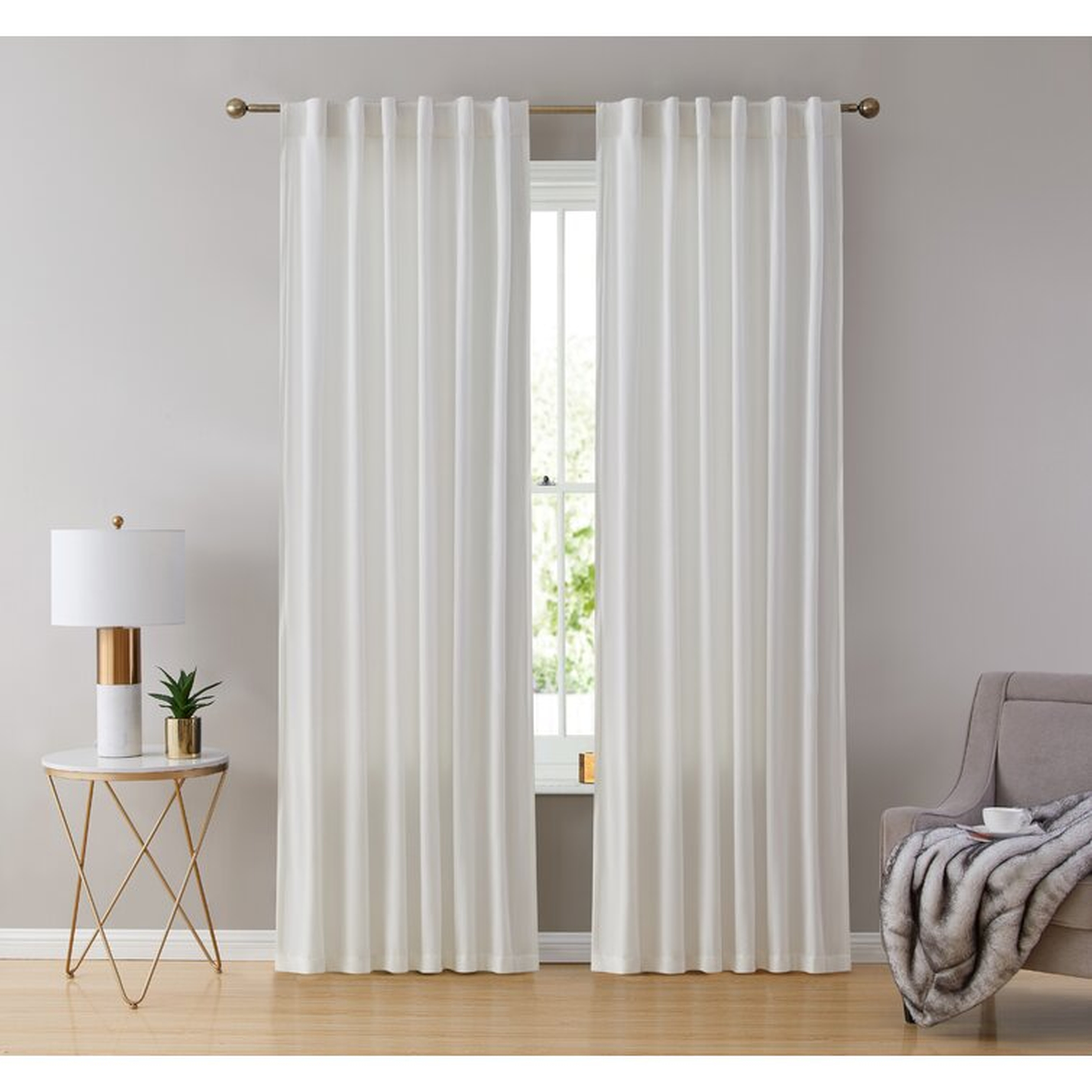 Monroy Velvet Curtain Pair (Set of 2) - Wayfair