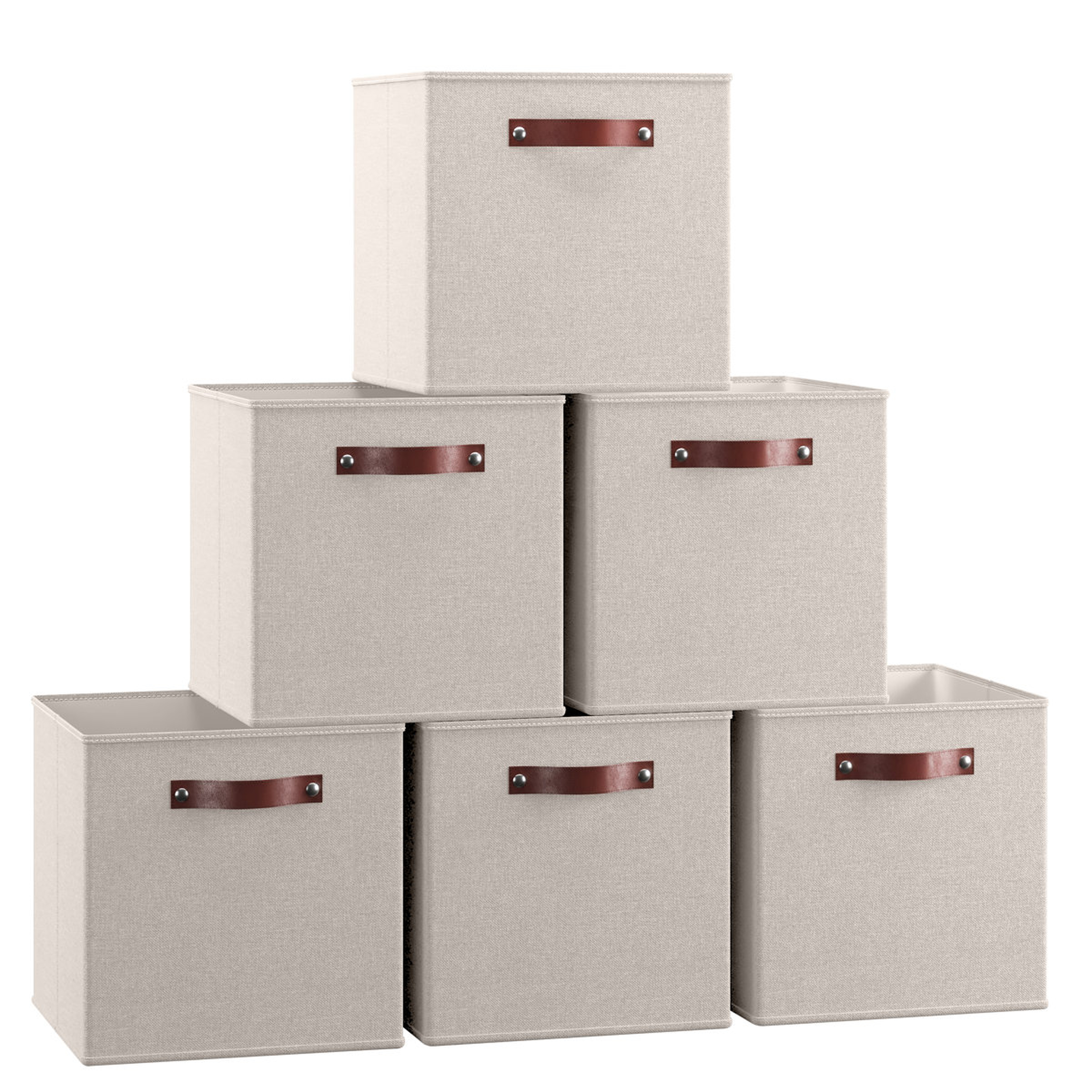 Ebern Designs Fabric Bin (Set of 6) - Wayfair