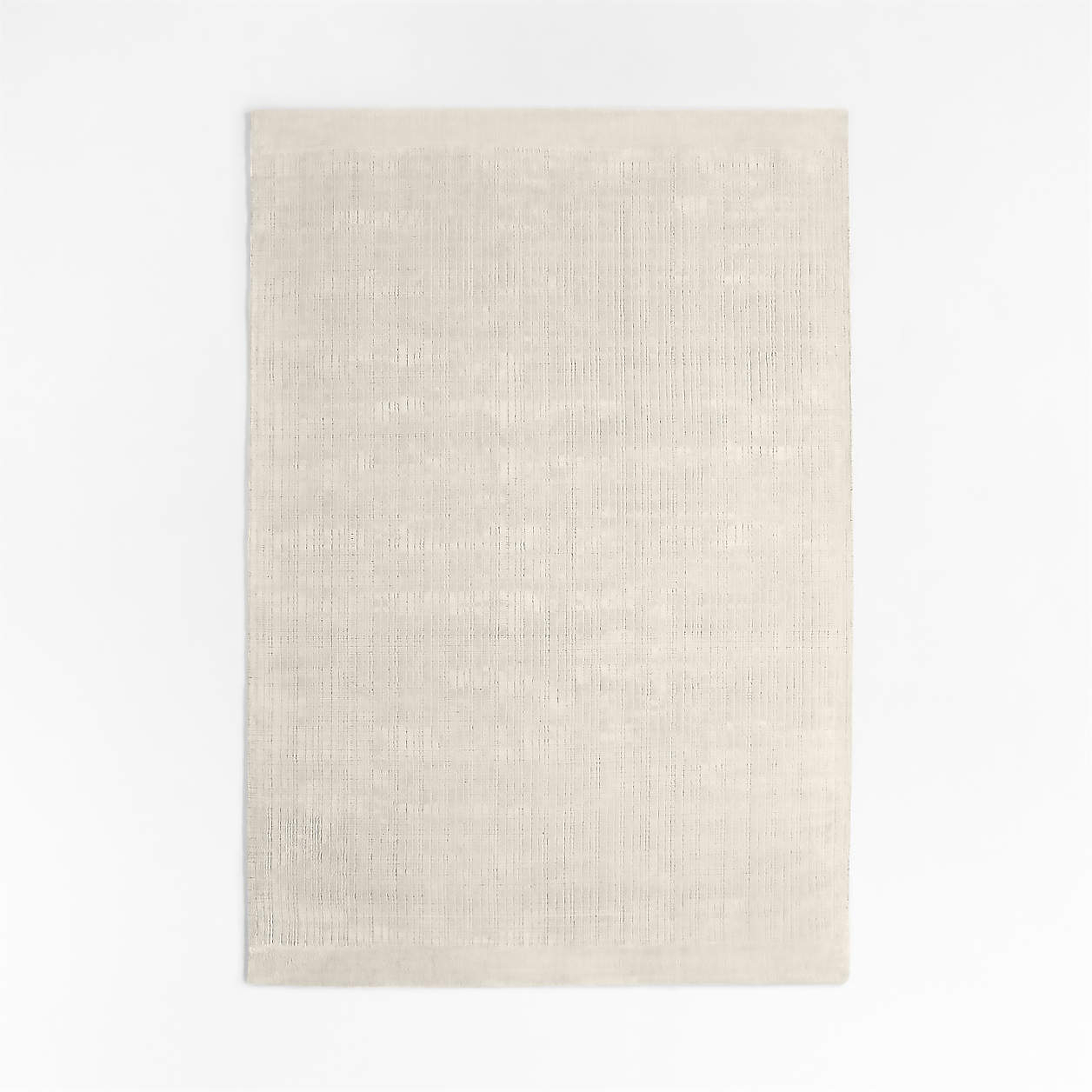 Viscose Grid Ivory Kids Area Rug 6'x9' - Crate & Kids